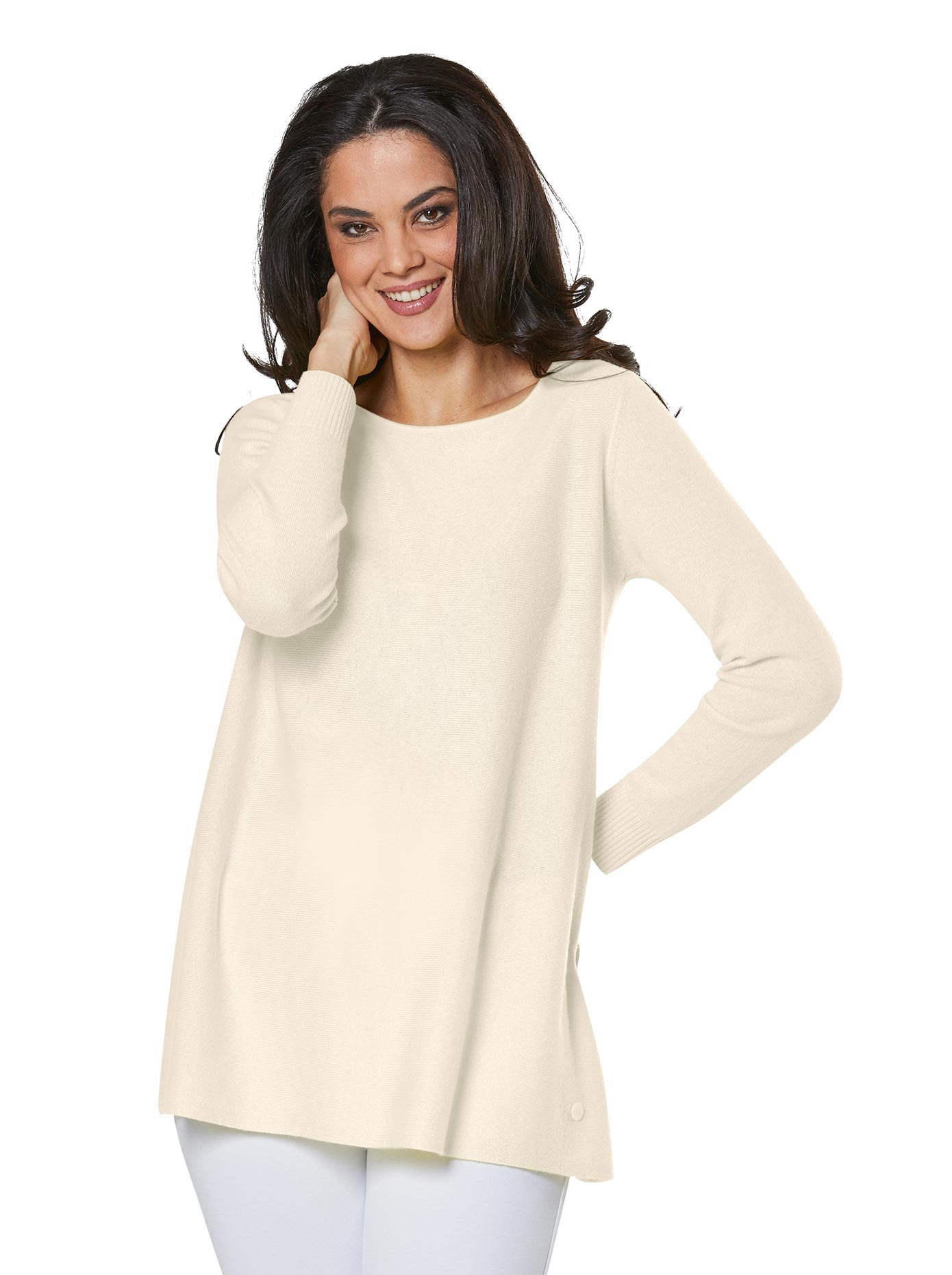 CREATION L PREMIUM Strickpullover »Merino-Pullover mit Kaschmiranteil«