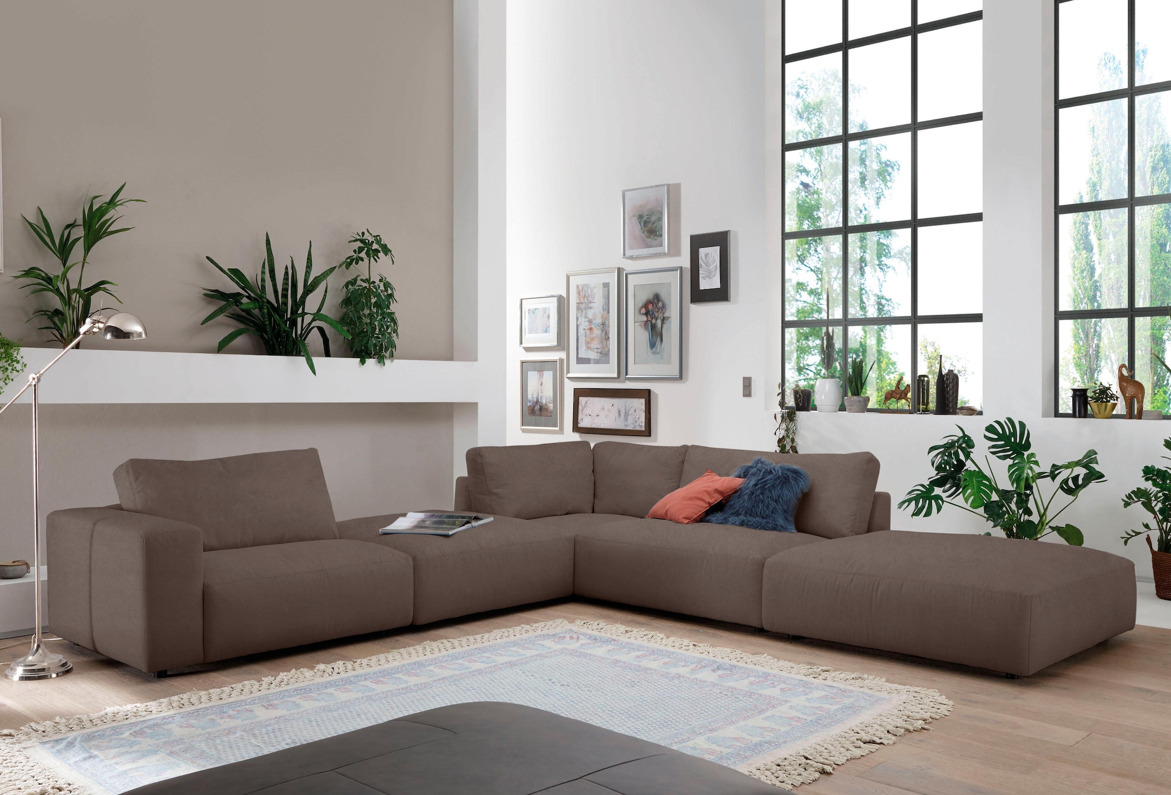Musterring Ecksofa »LUCIA L-Form«, in vielen Qualitäten und 4 verschieden Nähten