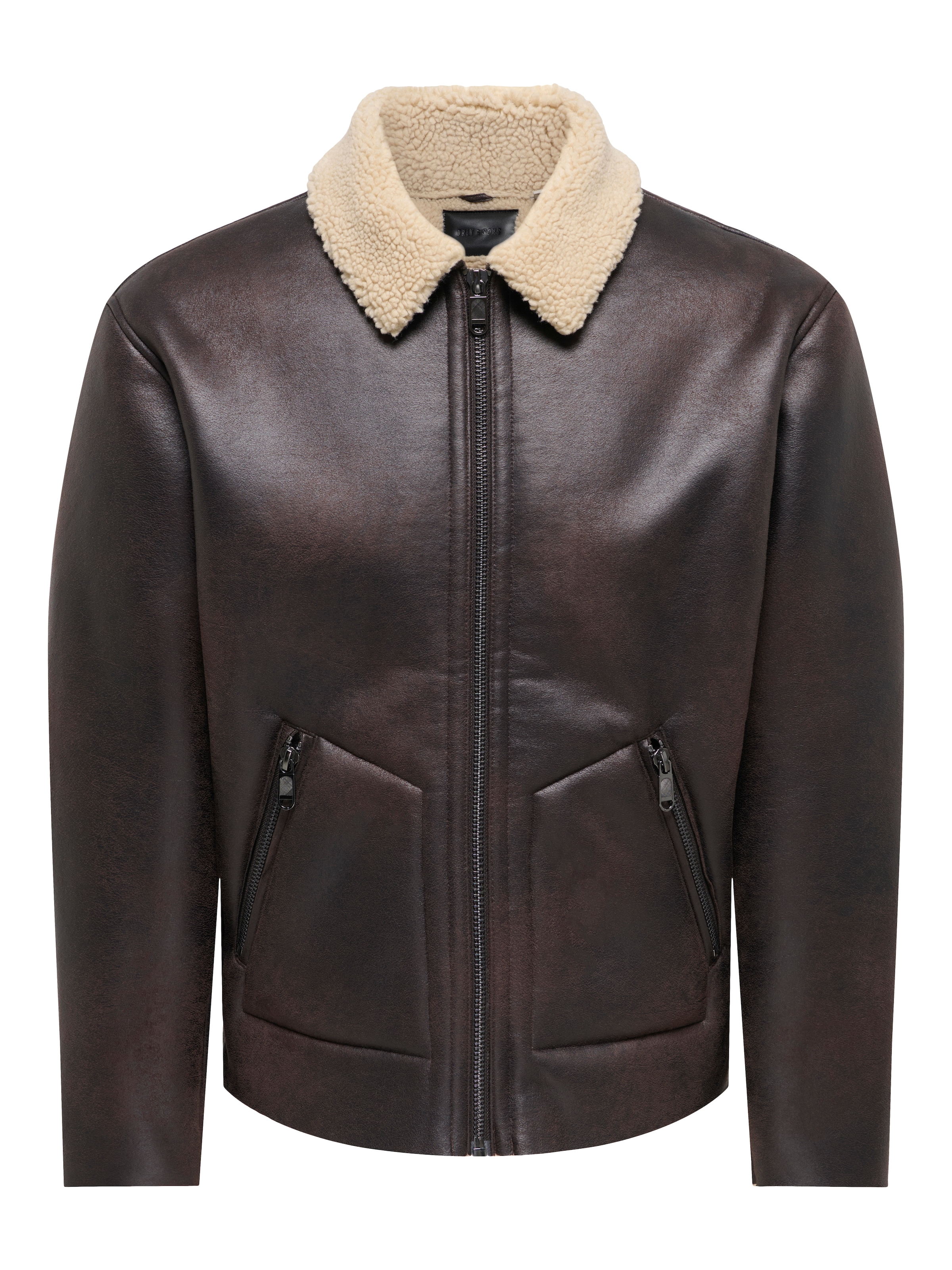 ONLY & SONS Blouson »ONSRIKER PU SHEARLING JACKET OTW VD« Polyester, regular fit