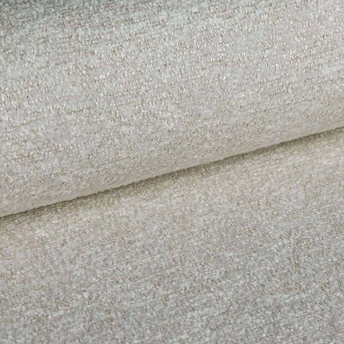 Places of Style Wohnlandschaft »XXL Sofa Oland, Struktur, Flachgewebe, Luxus-Microfaser, Boucle«, U-Form, 342 cm, Wellenunterfederung, Skandi-Design, Metallfüße