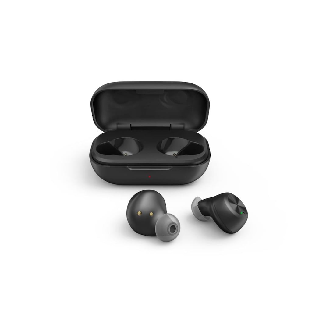 Thomson Bluetooth-Kopfhörer »Bluetooth Kopfhörer True Wireless, kabellos, spritzwassergeschützt«, A2DP Bluetooth-AVRCP Bluetooth-HFP-HSP-SPP, True Wireless-Sprachsteuerung, Sprachassistenten, integriertes Mikrofon und Telefonfunkion, In Ear