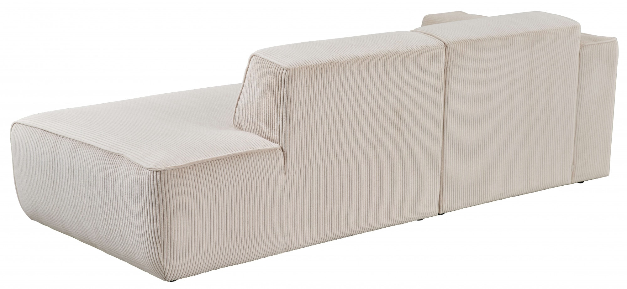 andas 2-Sitzer »Noord mit Kedernaht, Breite 227 cm«, Cord, Struktur, Webstoff, mit Wellenunterfederung, Massivholzrahmen