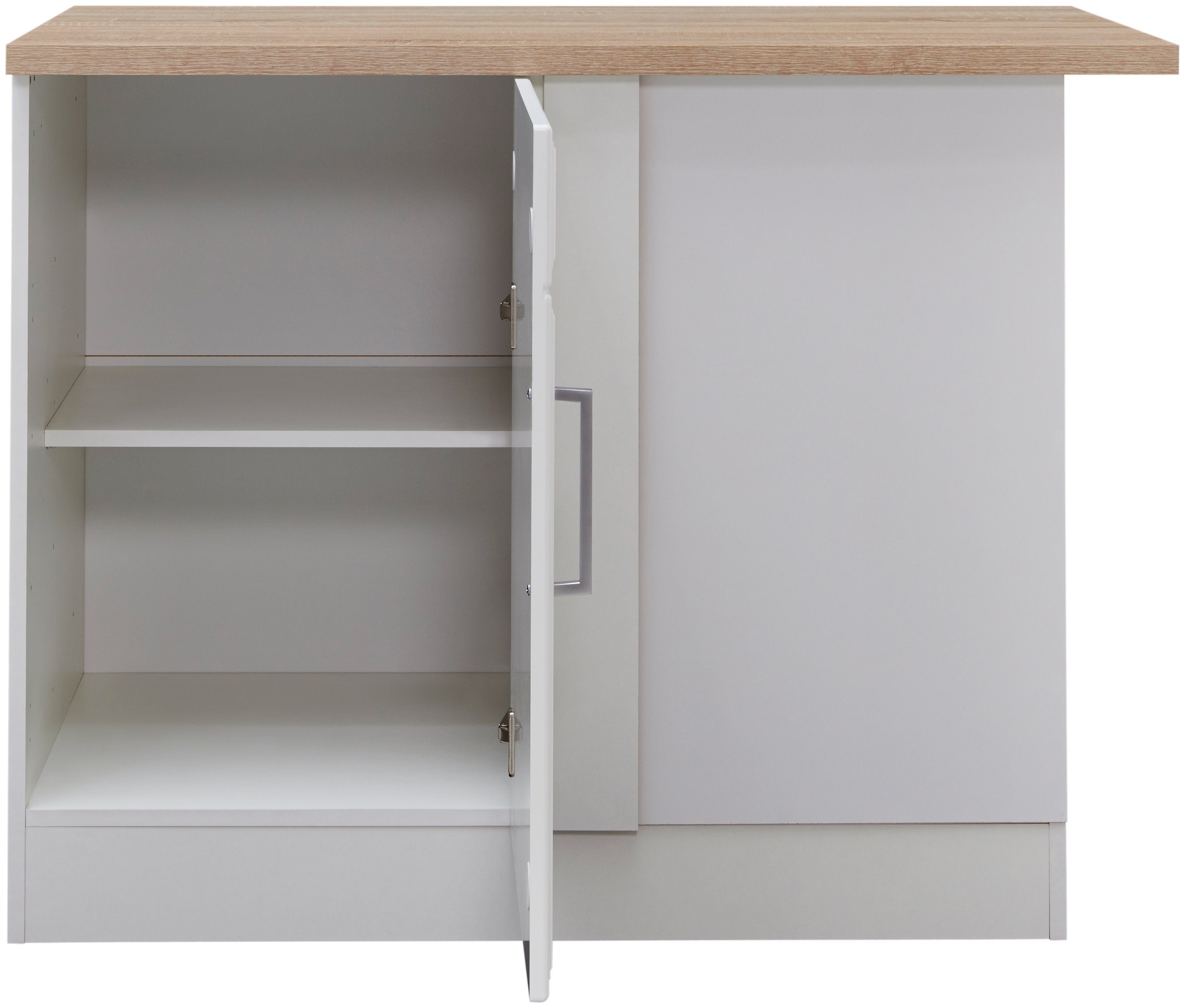 KOCHSTATION Eckunterschrank »KS-Stockholm«, hochwertige MDF-Fronten