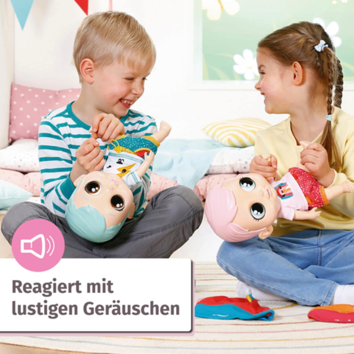 Zapf Creation® Babypuppe »Chou Chou Baby, Pink«, mit Soundeffekten und limitiertem Schlafanzug