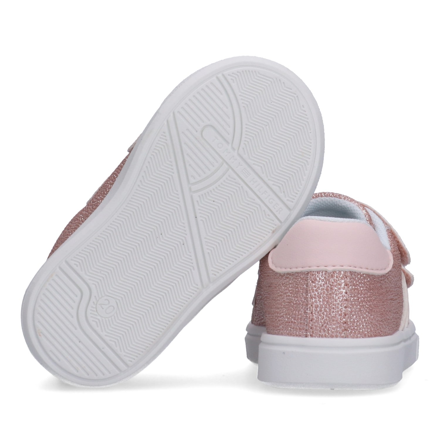 Tommy Hilfiger Sneaker  Schlupfschuh Klettschuh, Mädchenschuh mit allover Glitzer