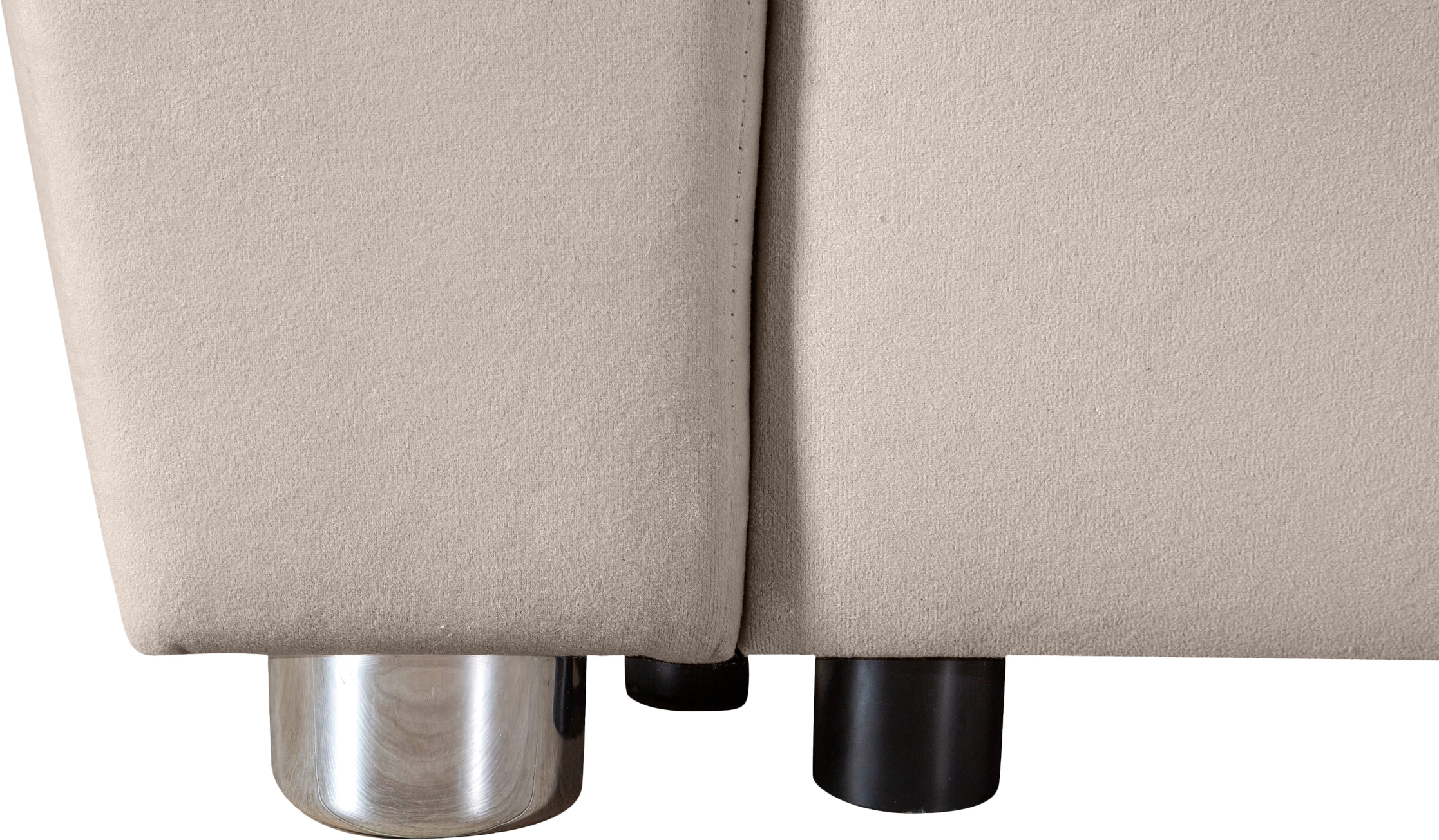 COLLECTION AB Ecksofa »Jana L-Form«, inkl. Bettfunktion,Bettkasten und Bonnelfederkern