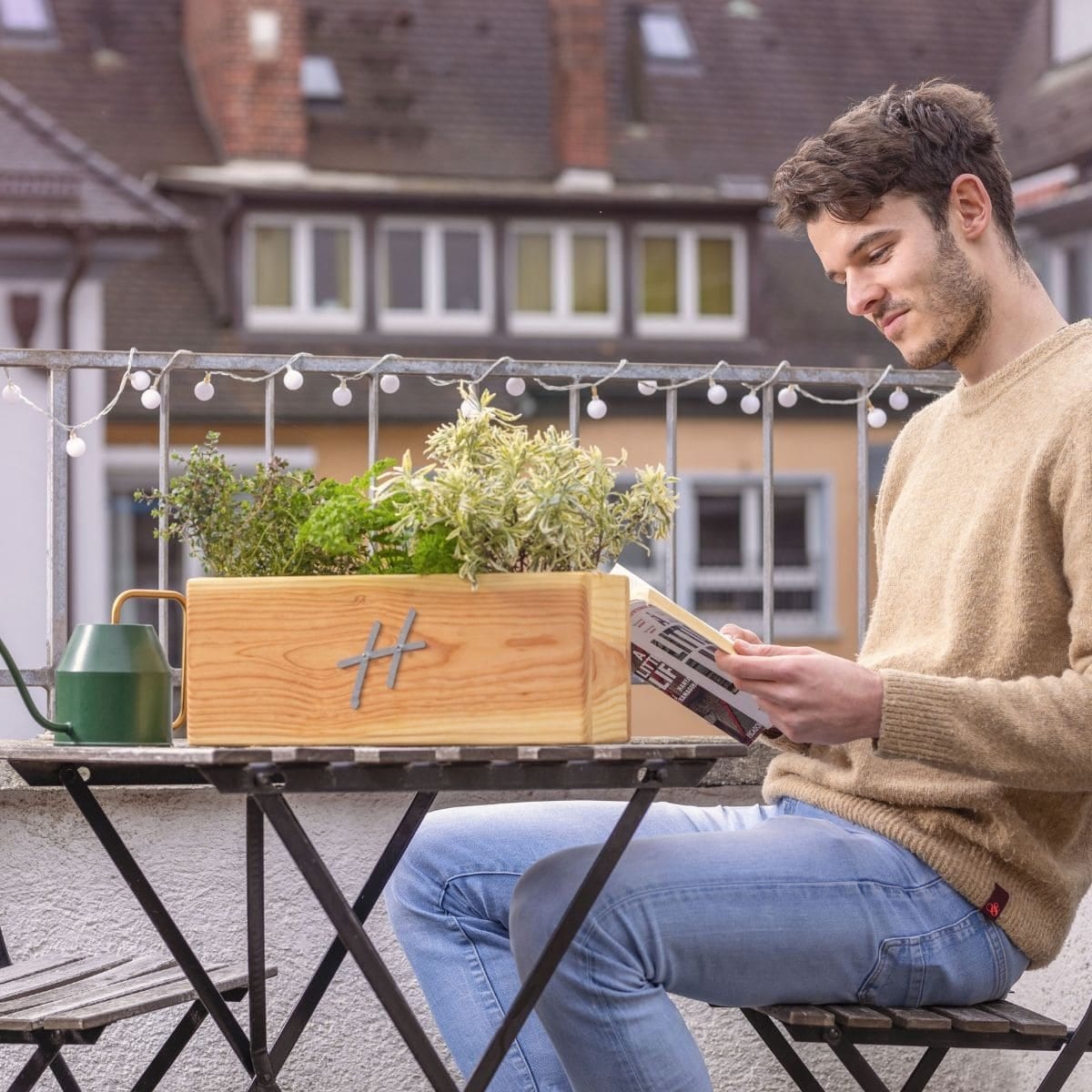 Urban Hochbeet Hochbeet »Kräuterbeet Küche Fensterbank Pflanzkasten Topf«