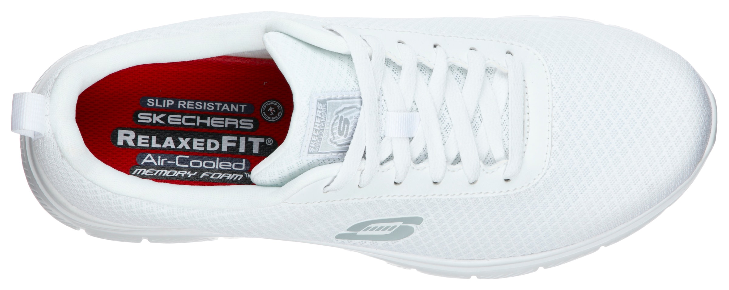 Skechers Berufsschuh  Schnürschuh für Gastronomie,Pflege mit gepolsterter Innensohle