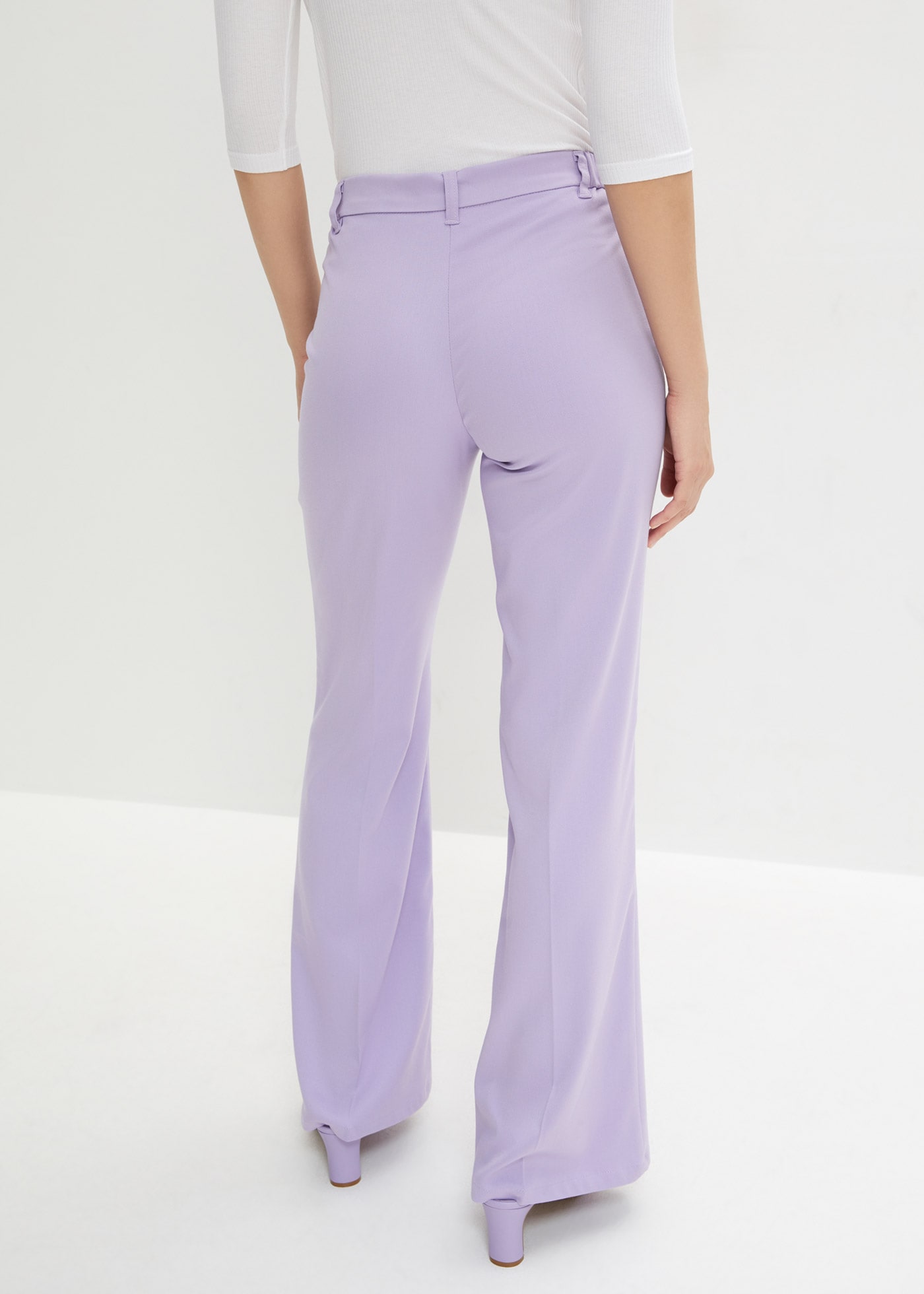 bonprix Anzughose  mit Elasthan-Anteil, Regular Fit, Flared Schnitt, eleganter Stil