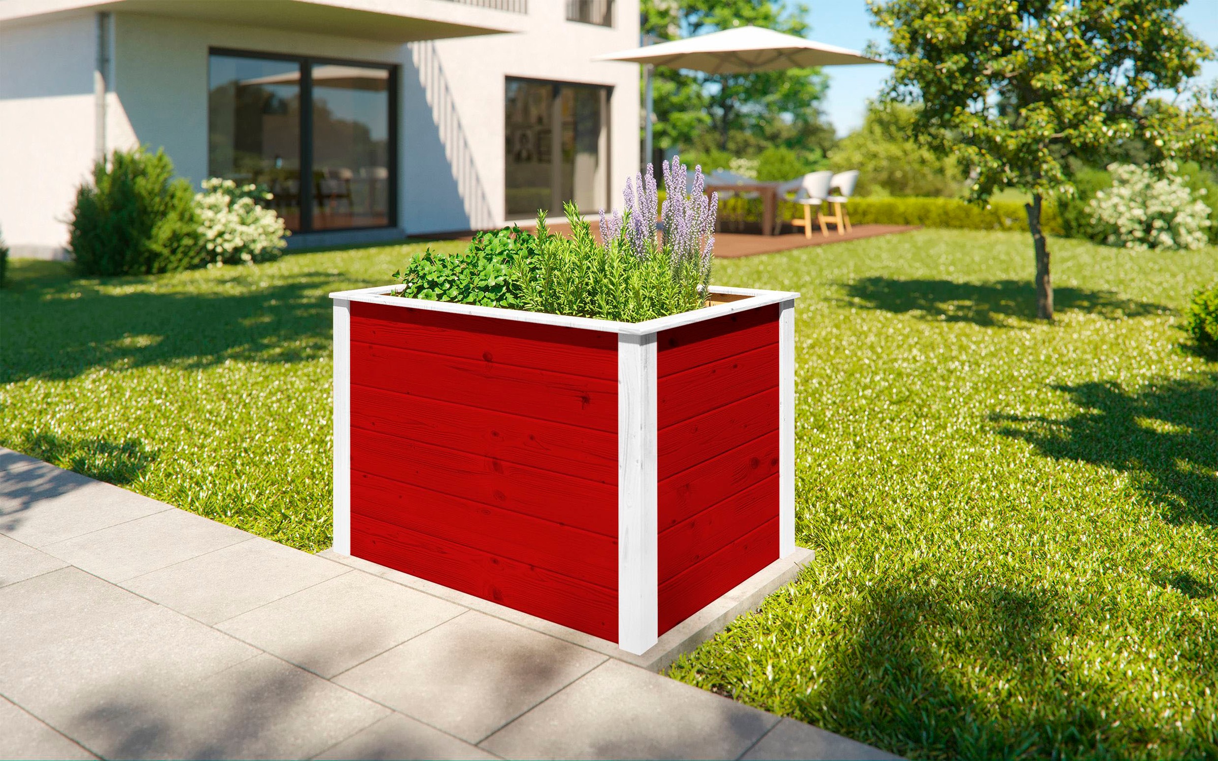 weka Hochbeet »Modular« Element-Hochbeet, 21 mm, 98 x 69 cm