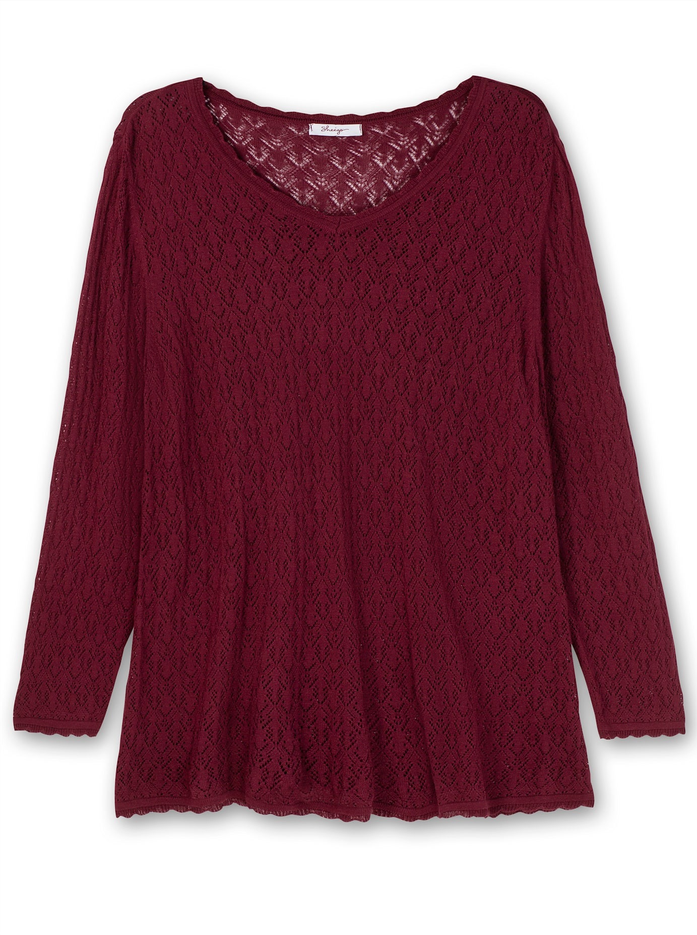 Sheego Strickpullover »V-Ausschnitt-Pullover«