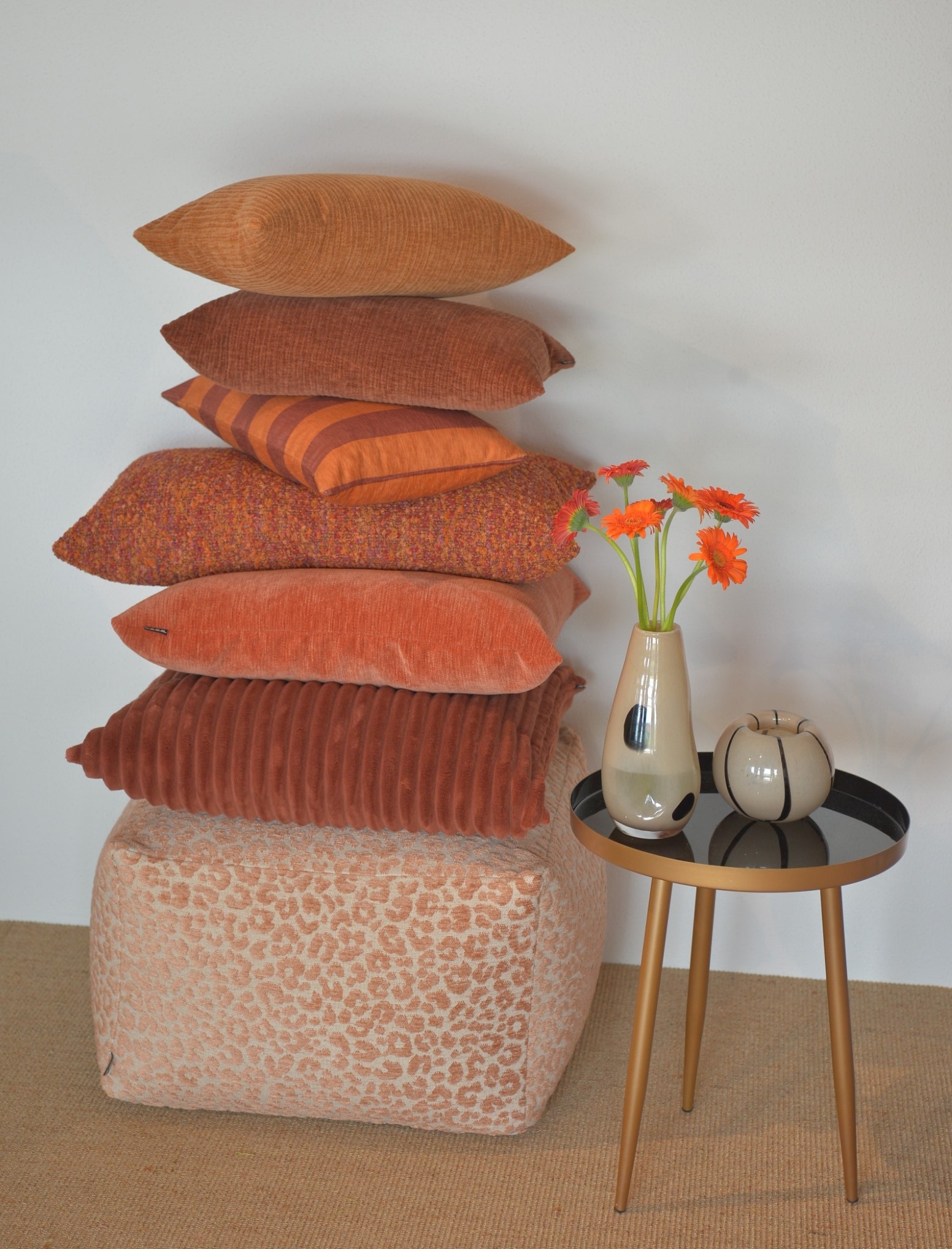 H.O.C.K. Dekokissen »Velo« Cordkissen inkl. Füllung, 60x60cm, Rückenkissen, Sofakissen