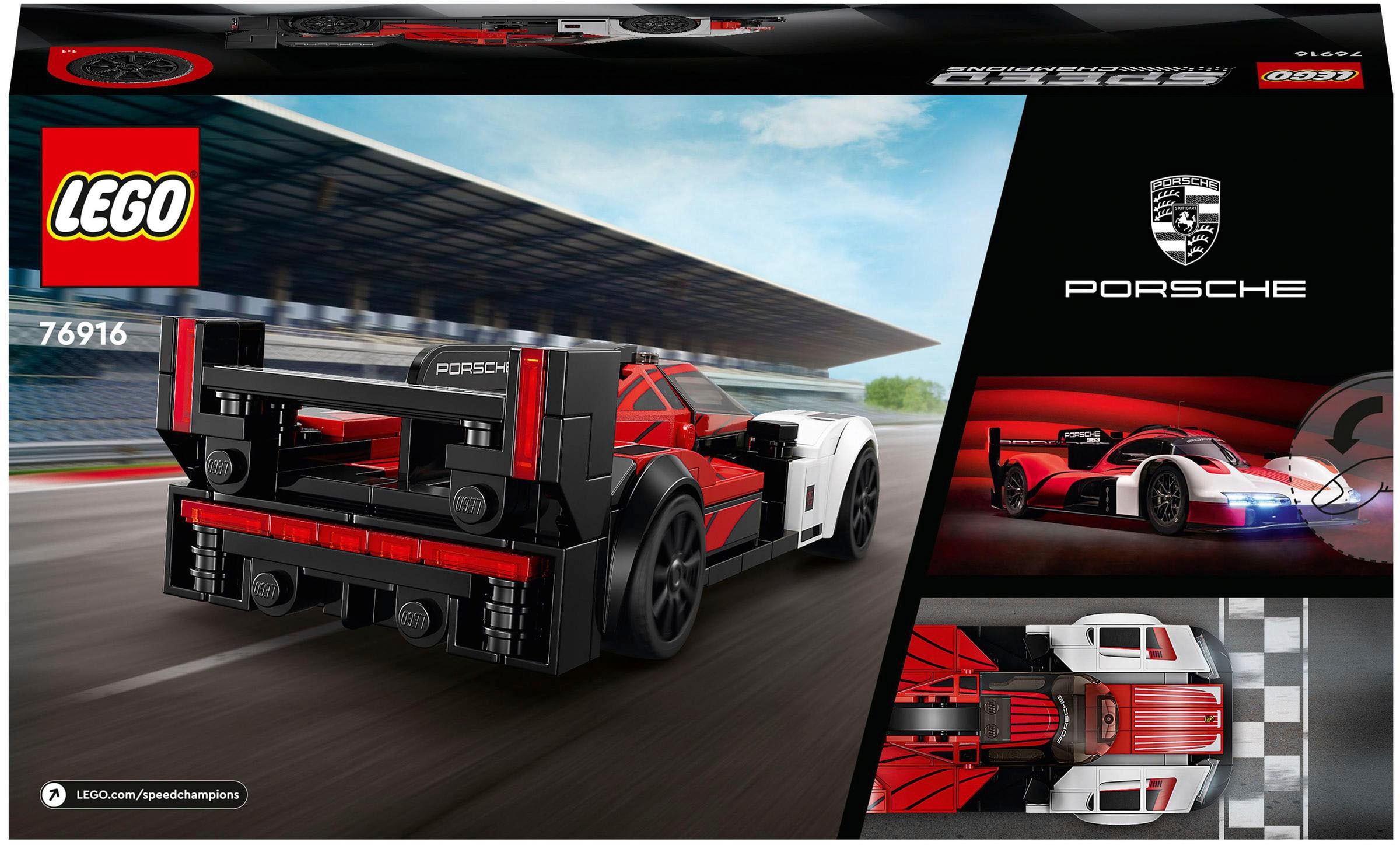 LEGO® Konstruktionsspielsteine »Porsche 963 (76916), LEGO® Speed Champions«, (280 St.)