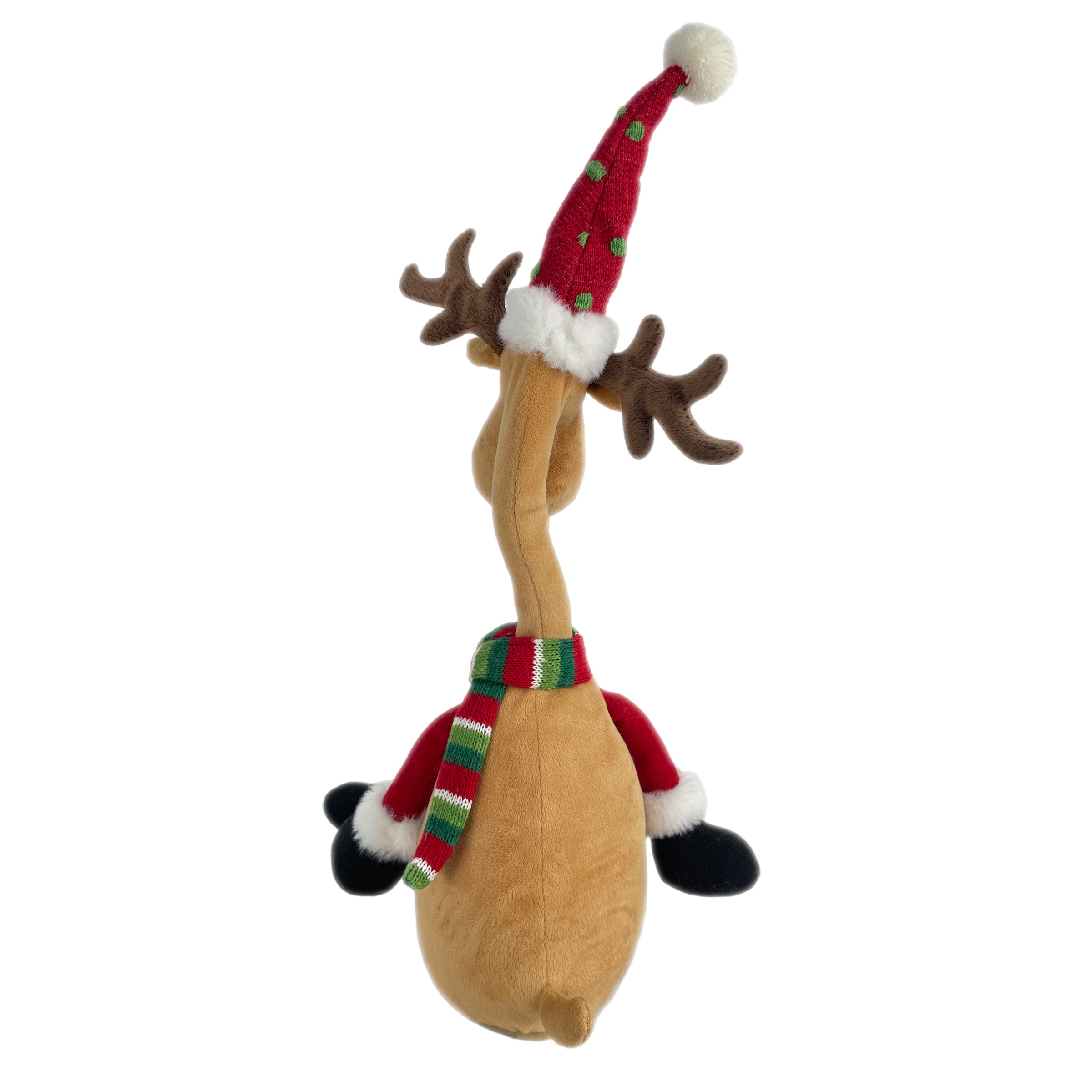SHX Weihnachtsfigur »Singendes und schaukelndes Rentier«, Bewegung, lebhafte Musik, Schallsensor