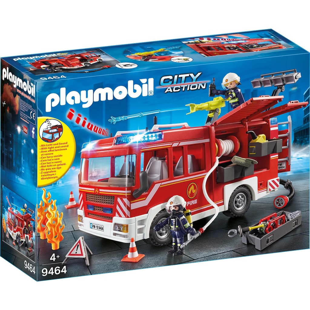 Playmobil® Konstruktions-Spielset »Feuerwehr-Rüstfahrzeug (9464), City Action«