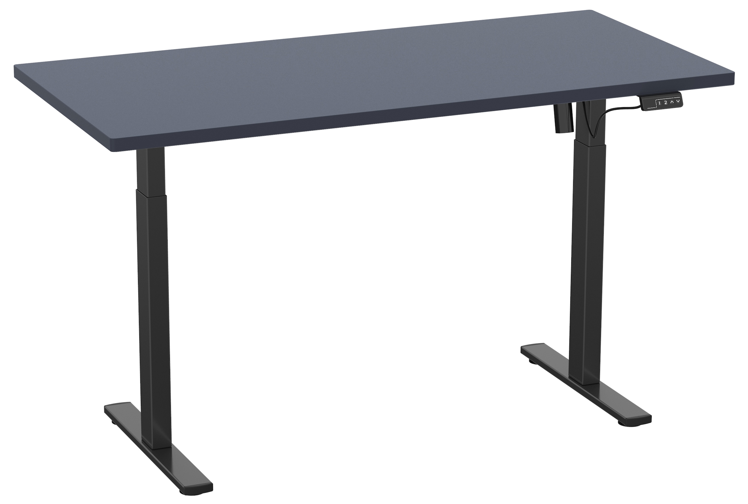 VCM Schreibtisch »VCM Höhenverstellbarer Schreibtisch stufenlos elektrisch höhenverstellbar Lona 140x80 Schwarz«, (Lona)