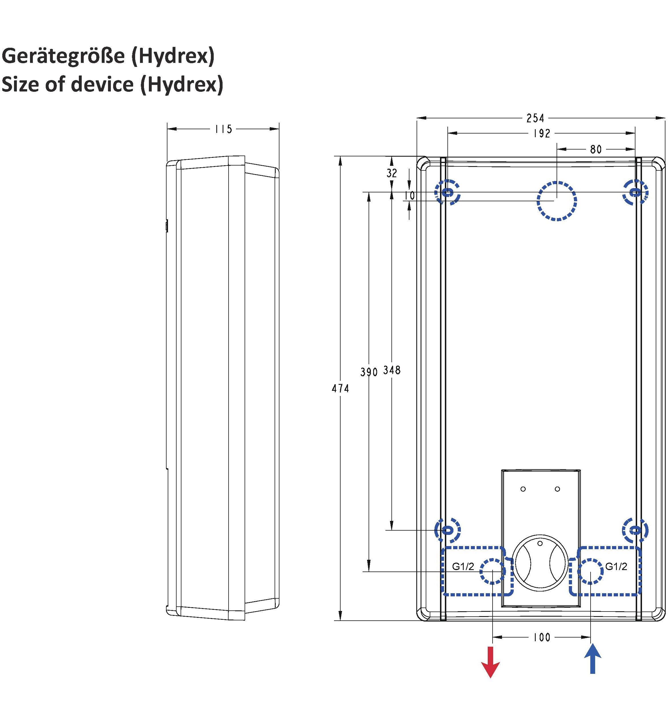 Thermoflow Durchlauferhitzer »Thermoflow Hydrex 18/21/24«, mit stufenloser Temperaturregelung