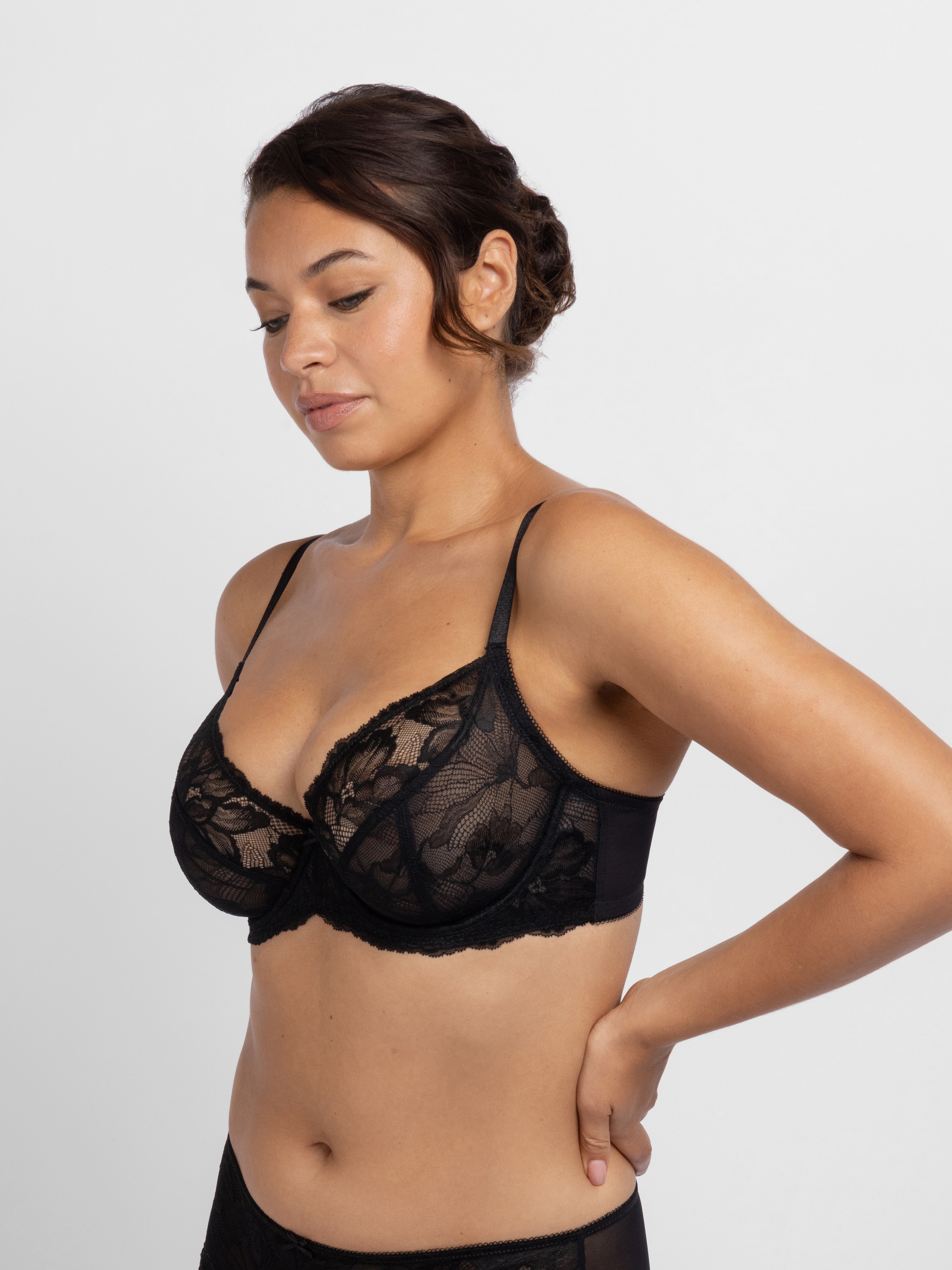 Dorina Bügel-BH »Perfect Lace« transparent, mit Spitze, mit Bügel, Cups leicht gepolstert