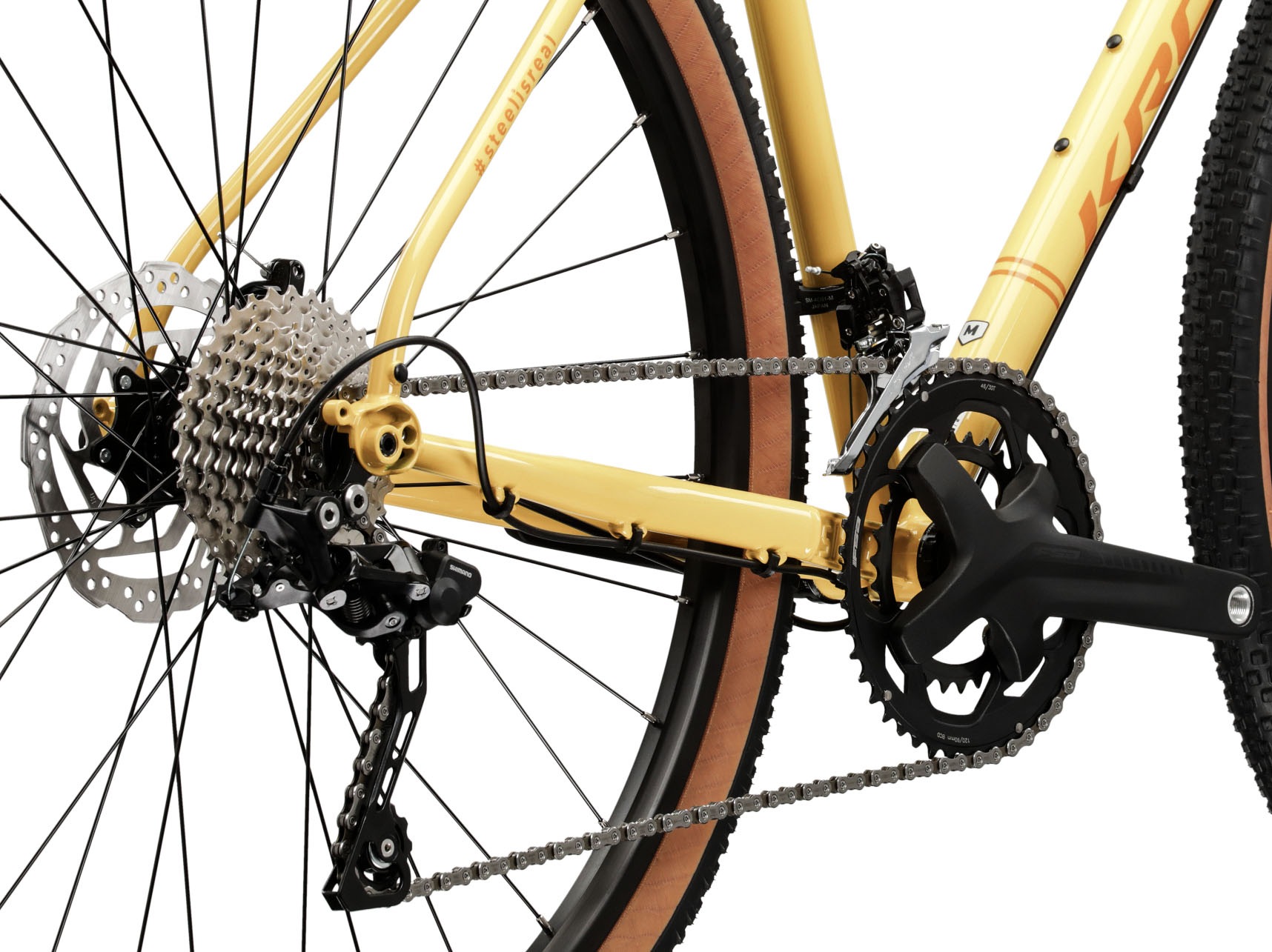 Kross Gravelbike »KROSS Gravelbike Esker 4.0 28" gelb« 20 Gang Shimano GRX RX400 Schaltwerk Kettenschaltung