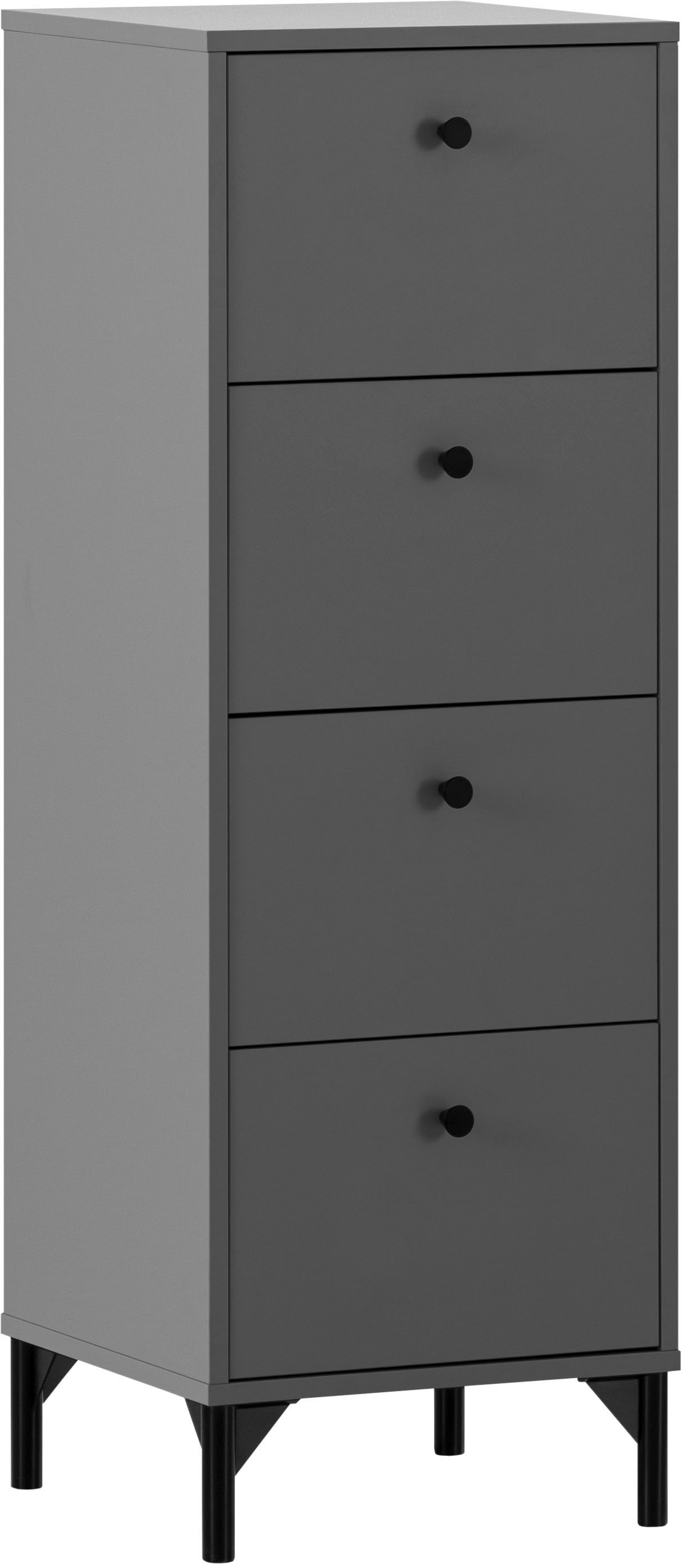 Schildmeyer Kommode »Smash, Breite 40 cm« 4 Schubladen mit Teilauszug und Metallbeschlägen