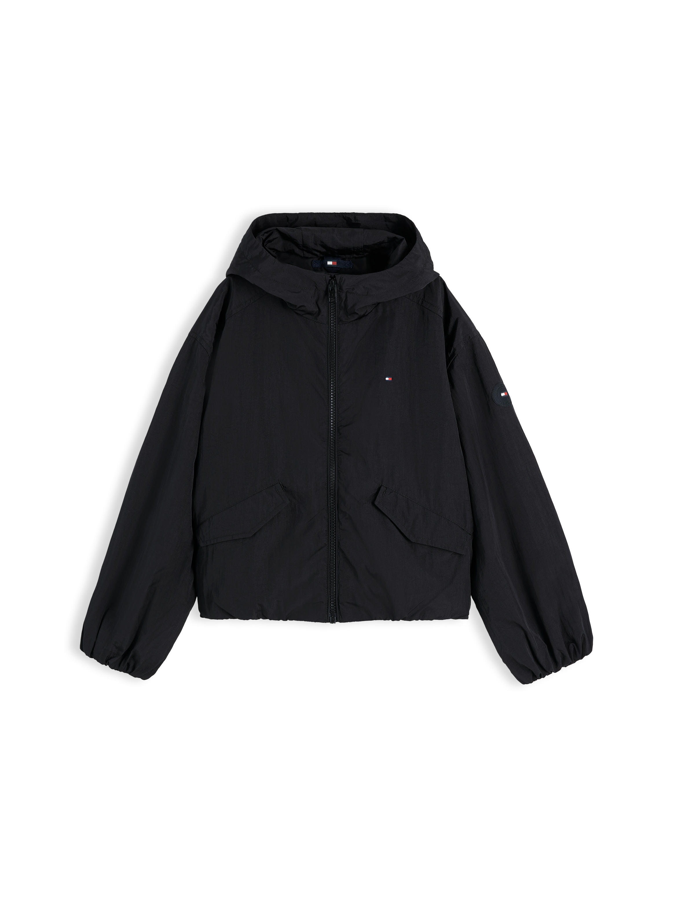 Tommy Hilfiger Outdoorjacke Regular Fit, Kinder bis 16 Jahre, großer Rückendruck