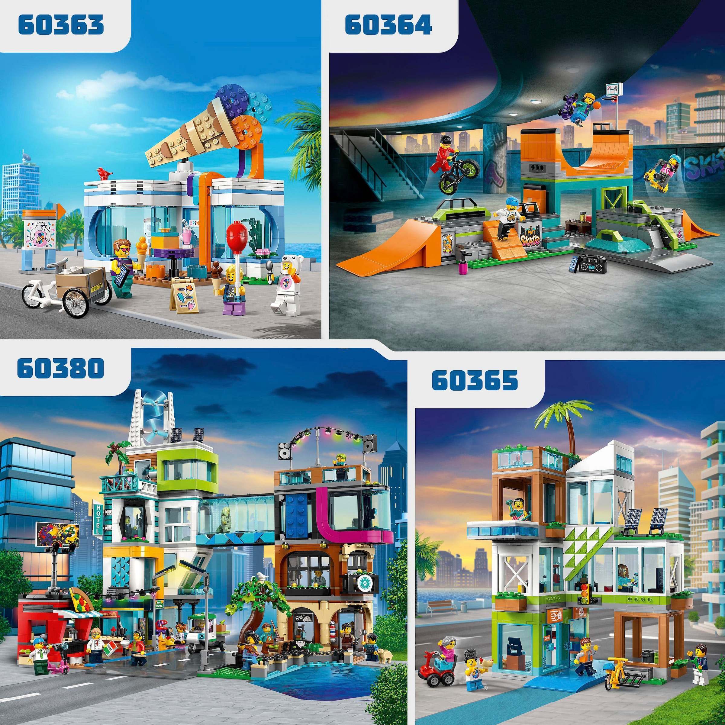 LEGO® Konstruktionsspielsteine »Eisdiele (60363), LEGO® City«, (296 St.), Made in Europe