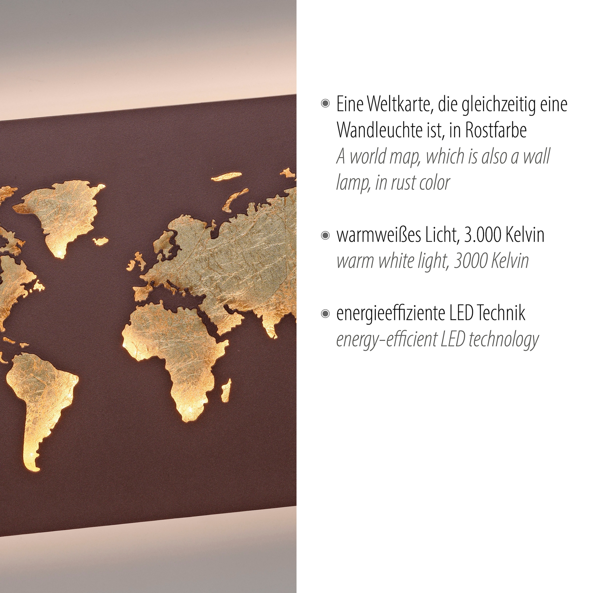 online | Wandleuchte kaufen »MAP«, LED XXL flammig-flammig Jahren 3 Paul Neuhaus mit 1 Garantie
