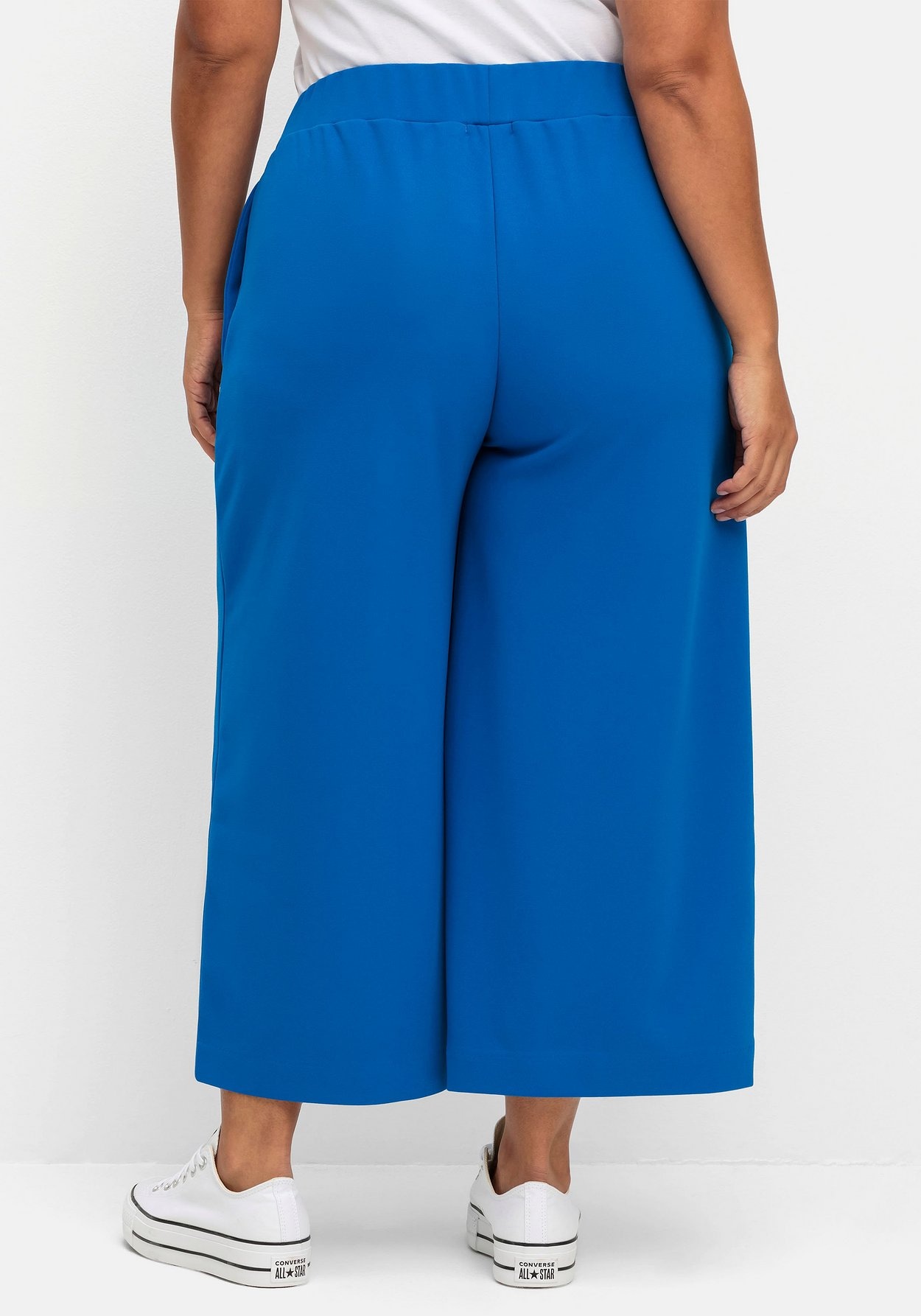 Sheego Culotte »Weite verkürzte Hose mit Schlupfbund«