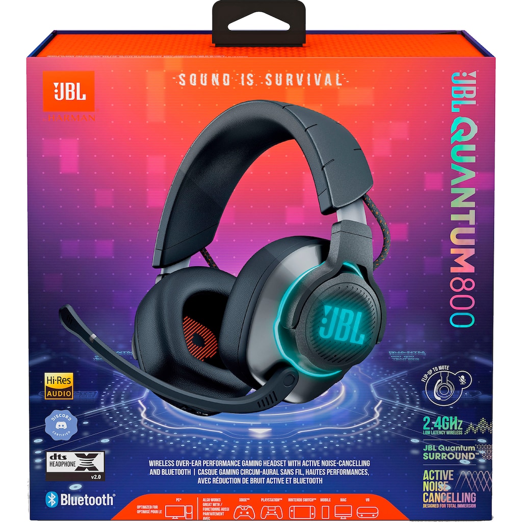 JBL Gaming-Headset »Quantum 800«, WLAN (WiFi), Noise-Cancelling