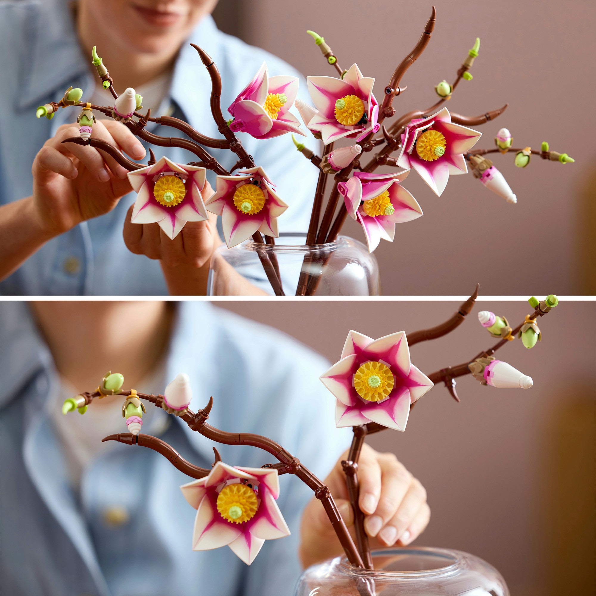 LEGO® Konstruktionsspielsteine »Magnolienzweige (11510), LEGO Botanicals«
