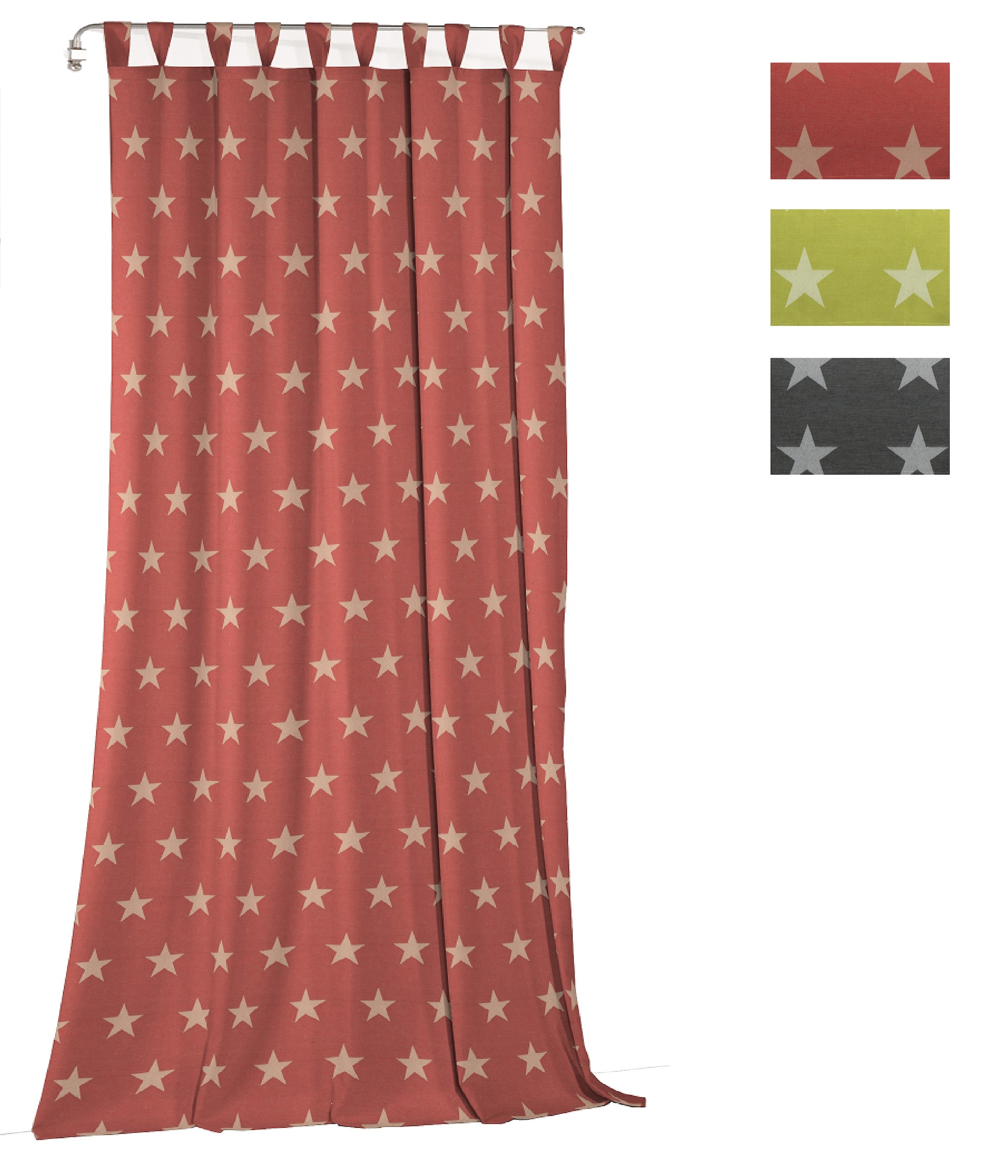 Wirth Vorhang »FELINO« Schlaufen 1 Stk. tlg.