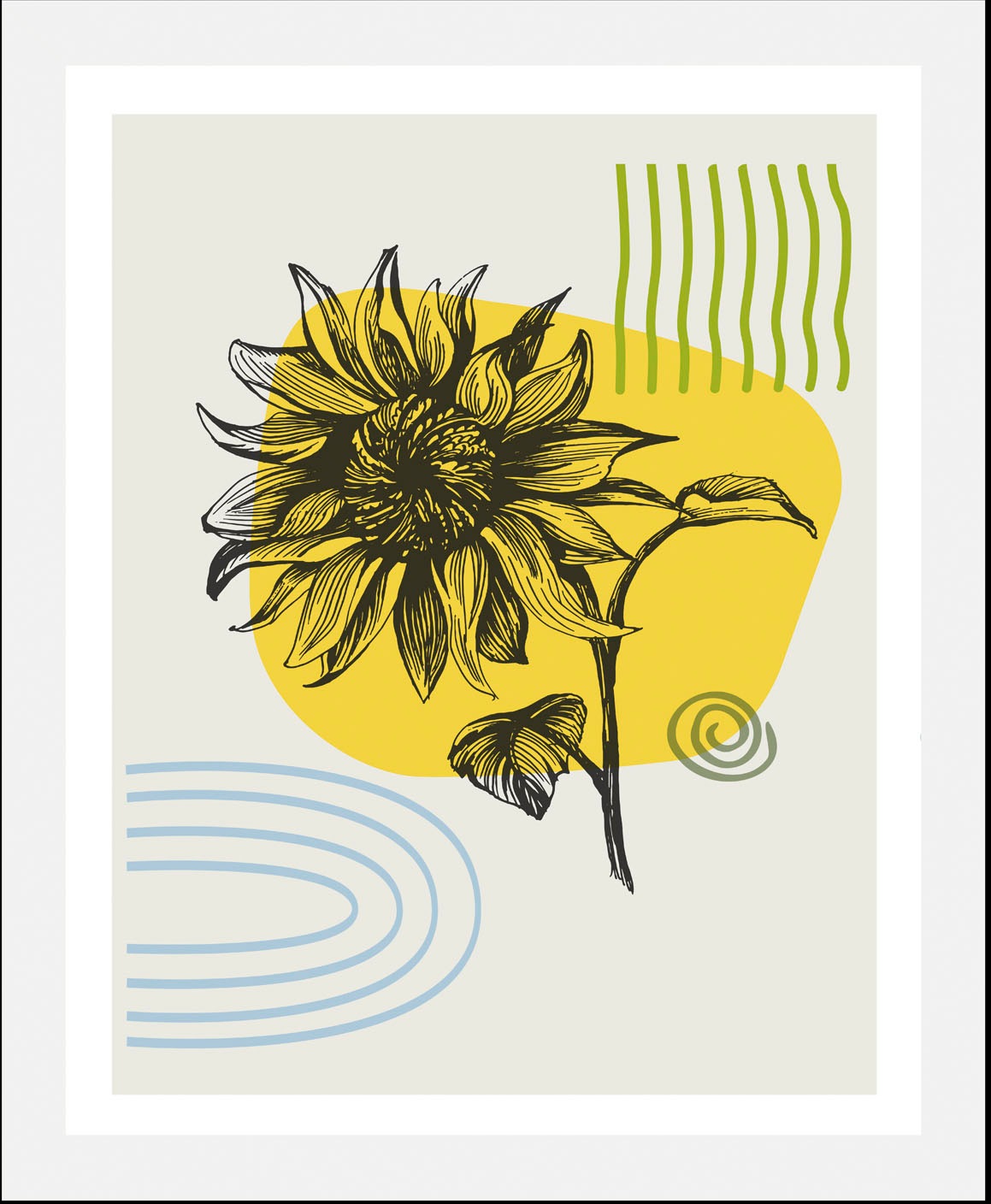 queence Bild »Sunflower«, (1 St.), gerahmt