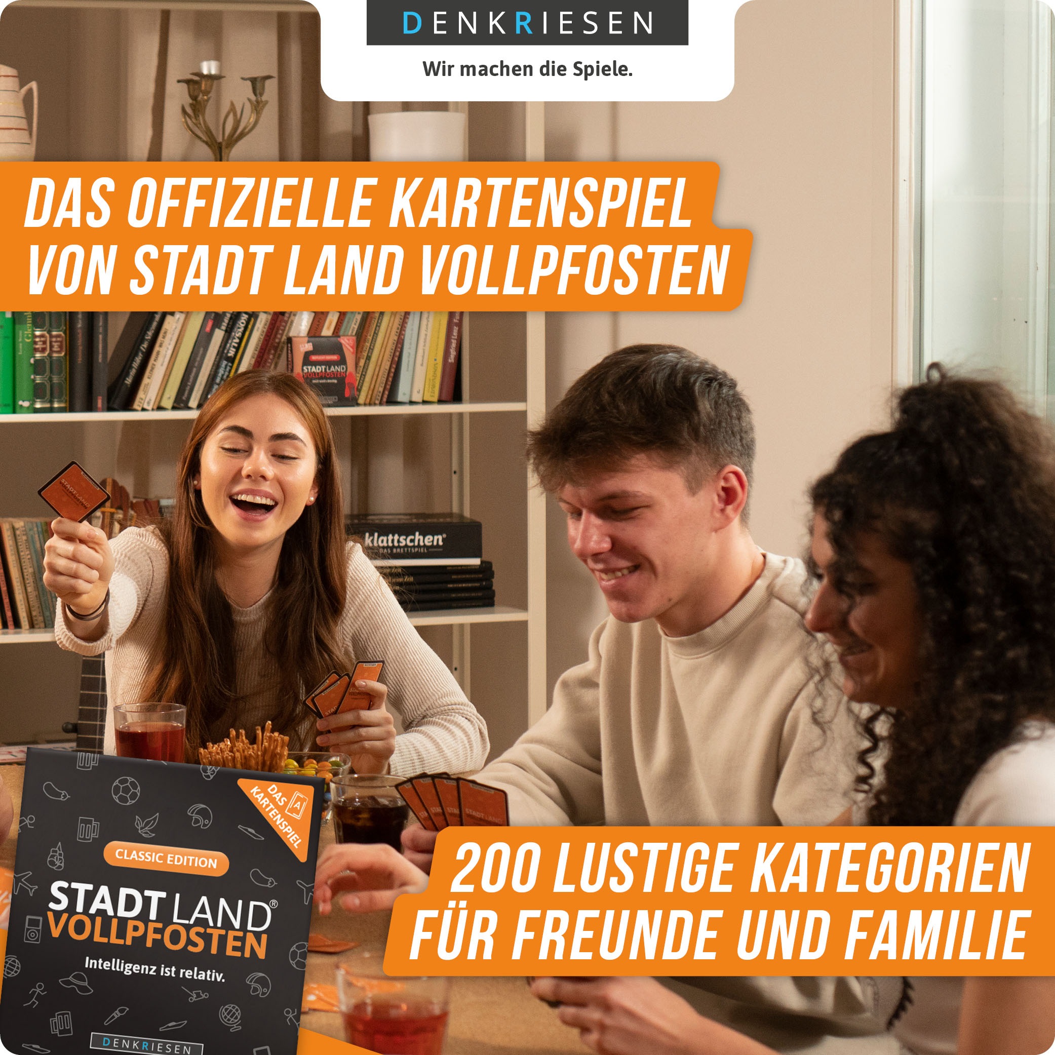 Denkriesen Spiel »Stadt Land Vollpfosten, Classic Edition« Made in Germany