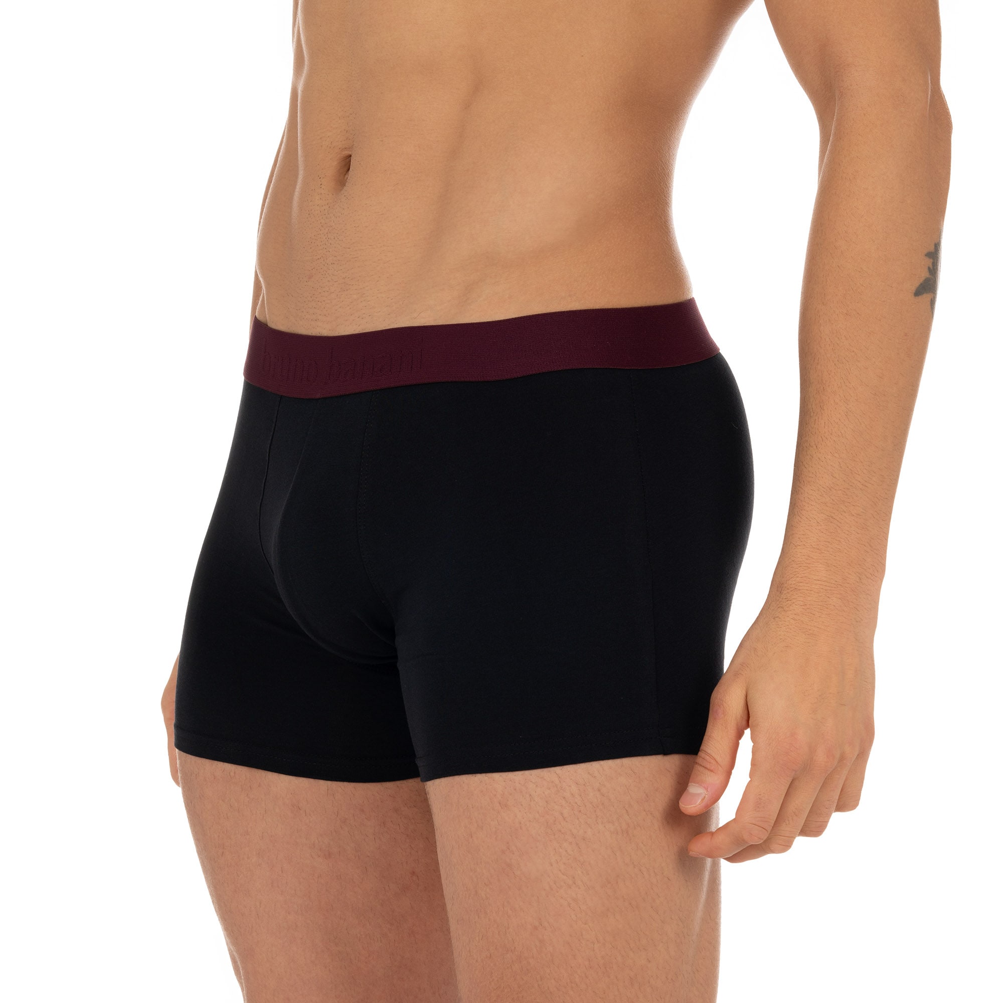 Bruno Banani Boxershorts »FLOWING« 2er Pack,  mit kontrastfarbenem Bündchen