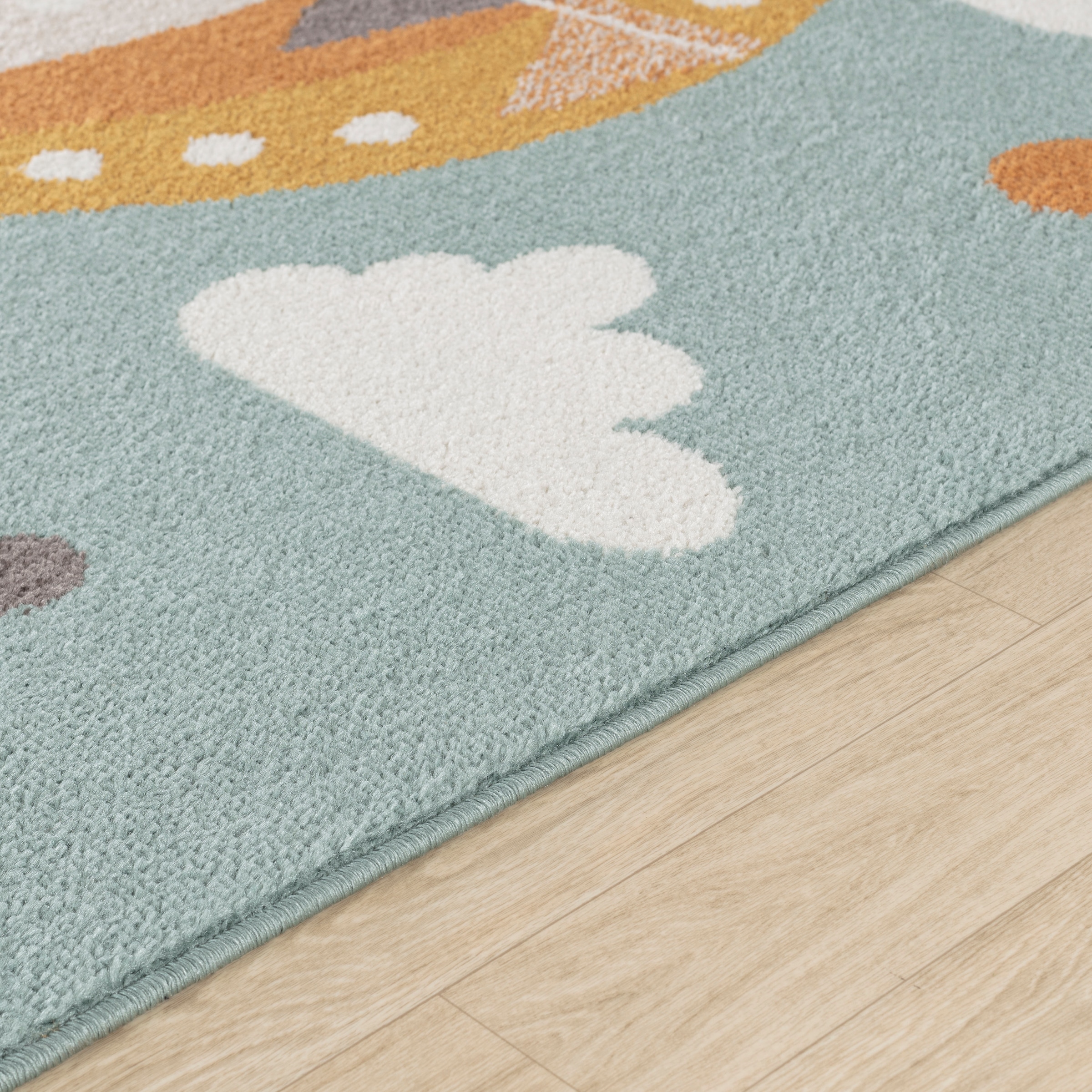 Livabliss Teppich »CENON« rund 12,7 mm Höhe Kinderteppich mit kreativem und farbenfrohem Design