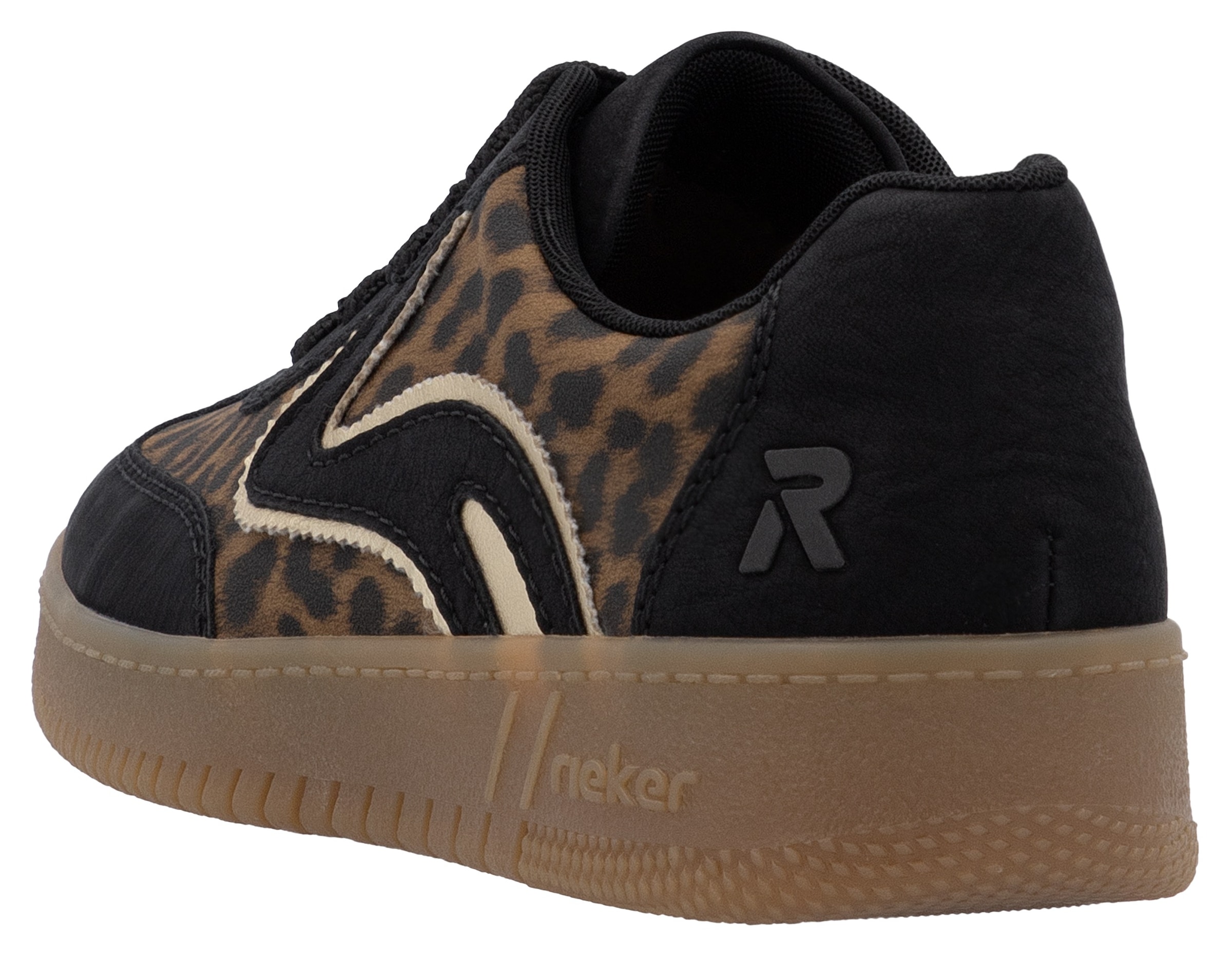RIEKER Sport Plateausneaker, Freizeitschuh, Halbschuh, Schnürschuh in veganer Verarbeitung