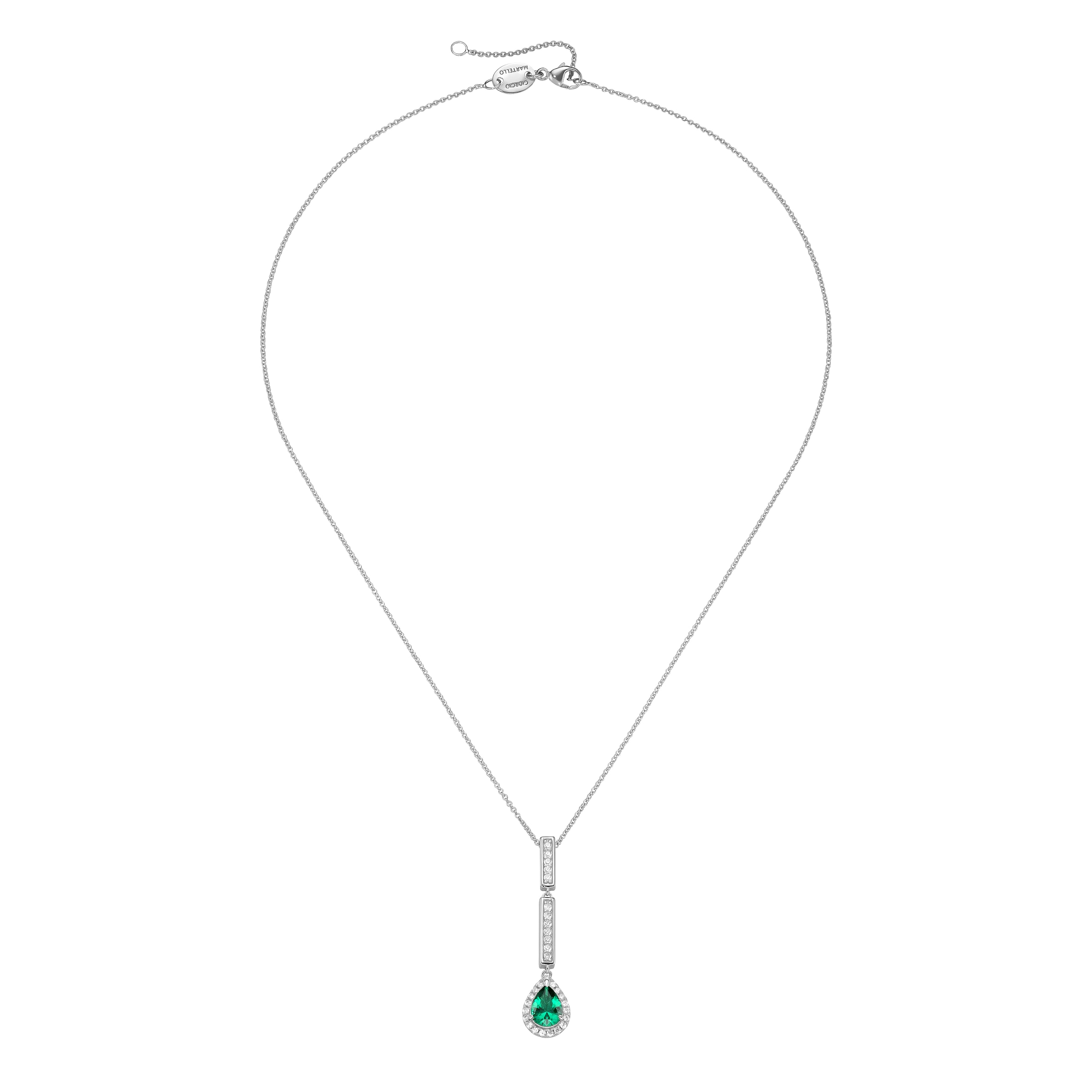 GIORGIO MARTELLO MILANO Kette mit Anhänger »Kette mit Ziersteinen, Silber 925«
