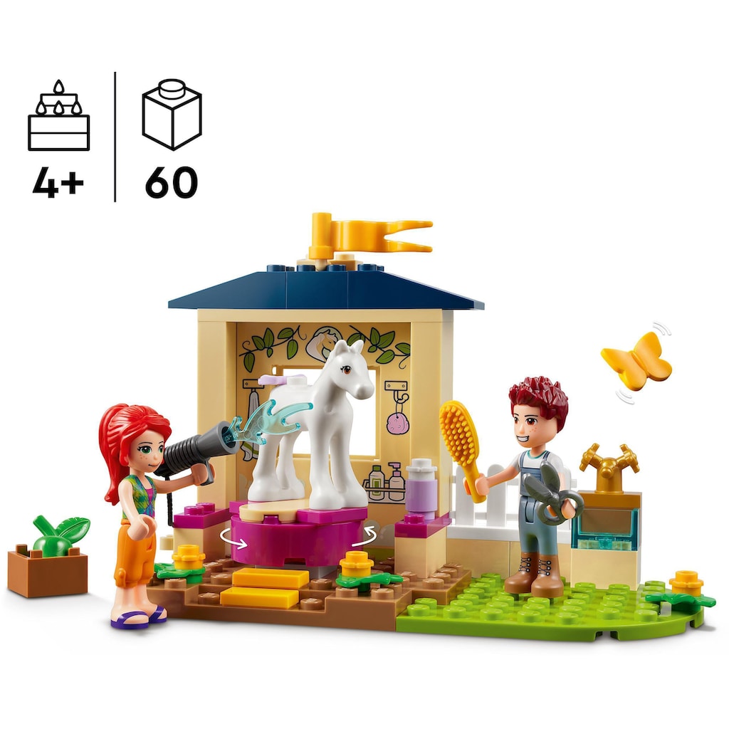 LEGO® Konstruktionsspielsteine »Ponypflege (41696), LEGO® Friends«, (60 St.), Made in Europe