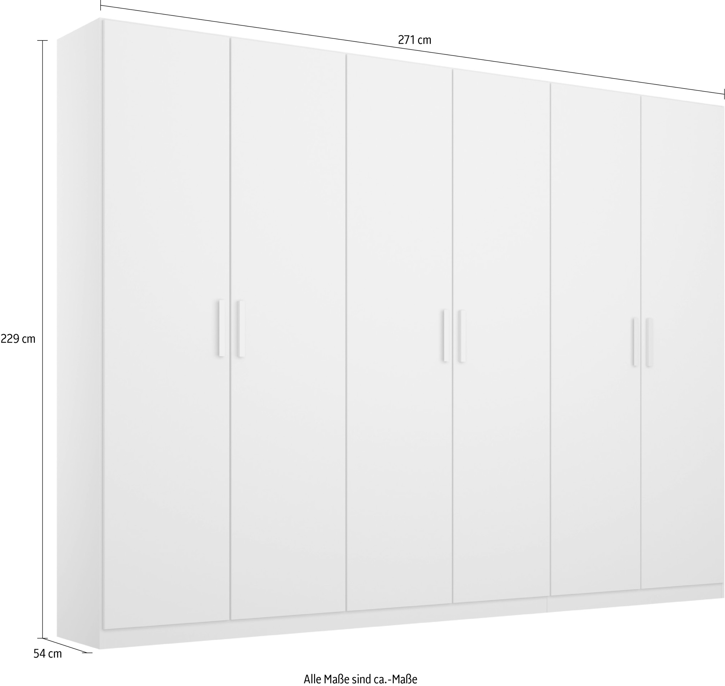 rauch Drehtürenschrank »Kleiderschrank Schrank Garderobe KOLUNA mit Dekor-Front«, inkl. 2 Innenschubladen sowie extra Einlegeböden MADE IN GERMANY