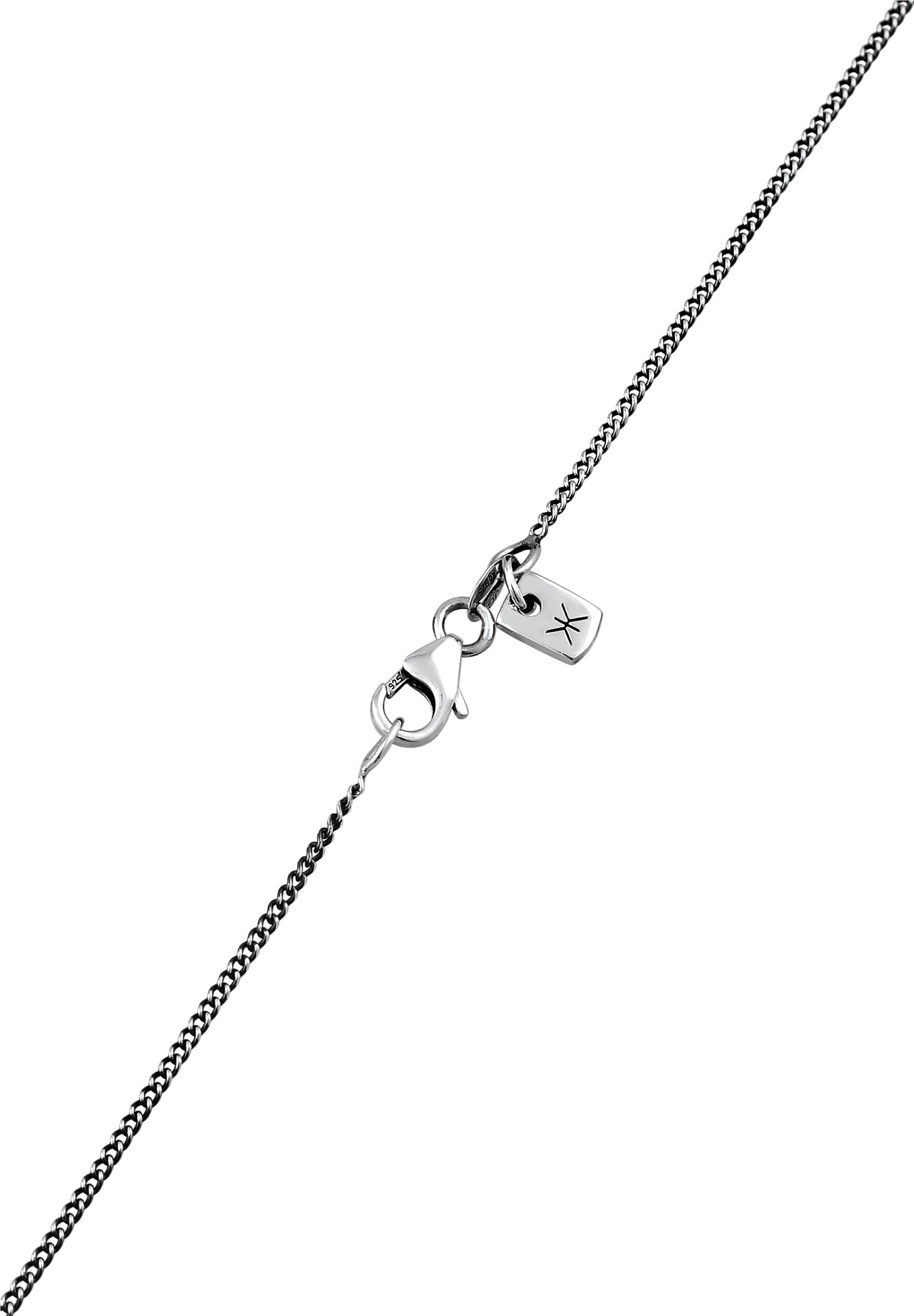Kuzzoi Kette mit Anhänger »Halskette Anhänger Karte Pik-Ass 925 Sterling Silber«