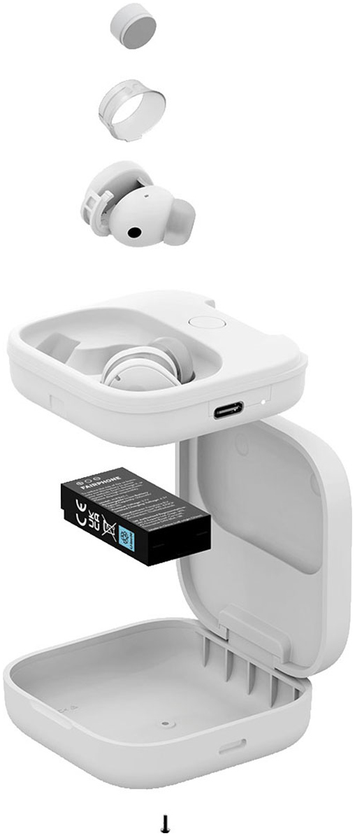 Fairphone In-Ear-Kopfhörer »Fairbuds True Wireless«, Bluetooth, Rauschunterdrückung
