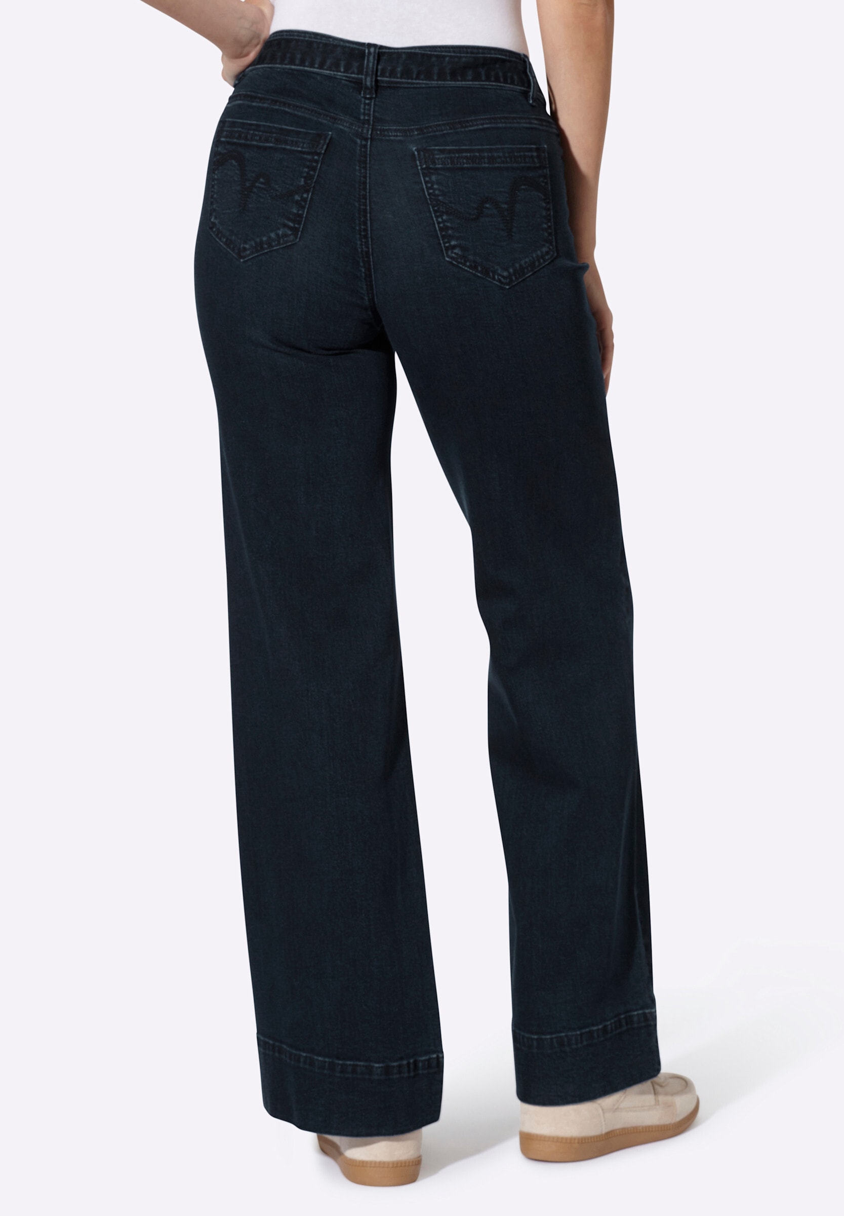 heine Bequeme Jeans »Jeans Jeans mit Bindegürtel«