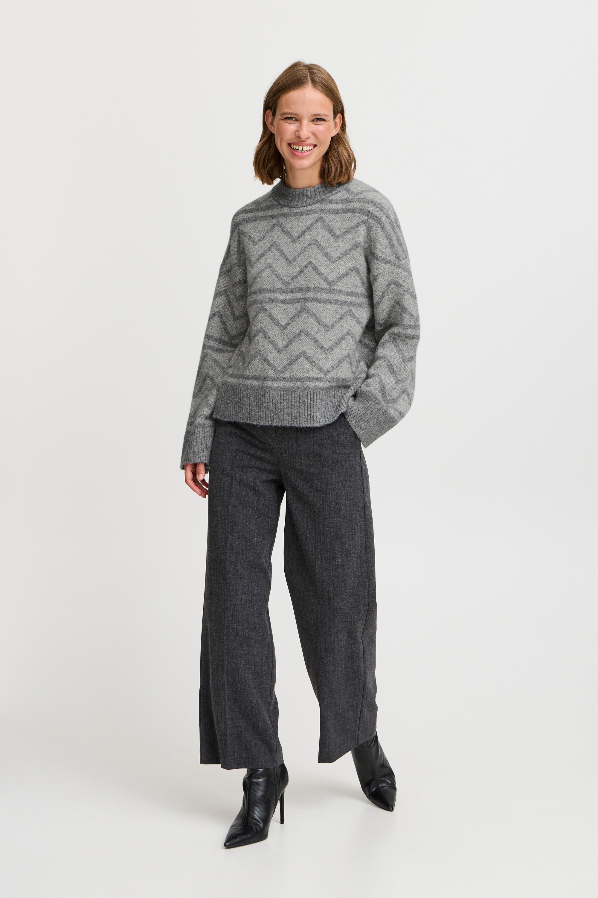 b.young Strickpullover »Damen Strickpullover BYOMEA«