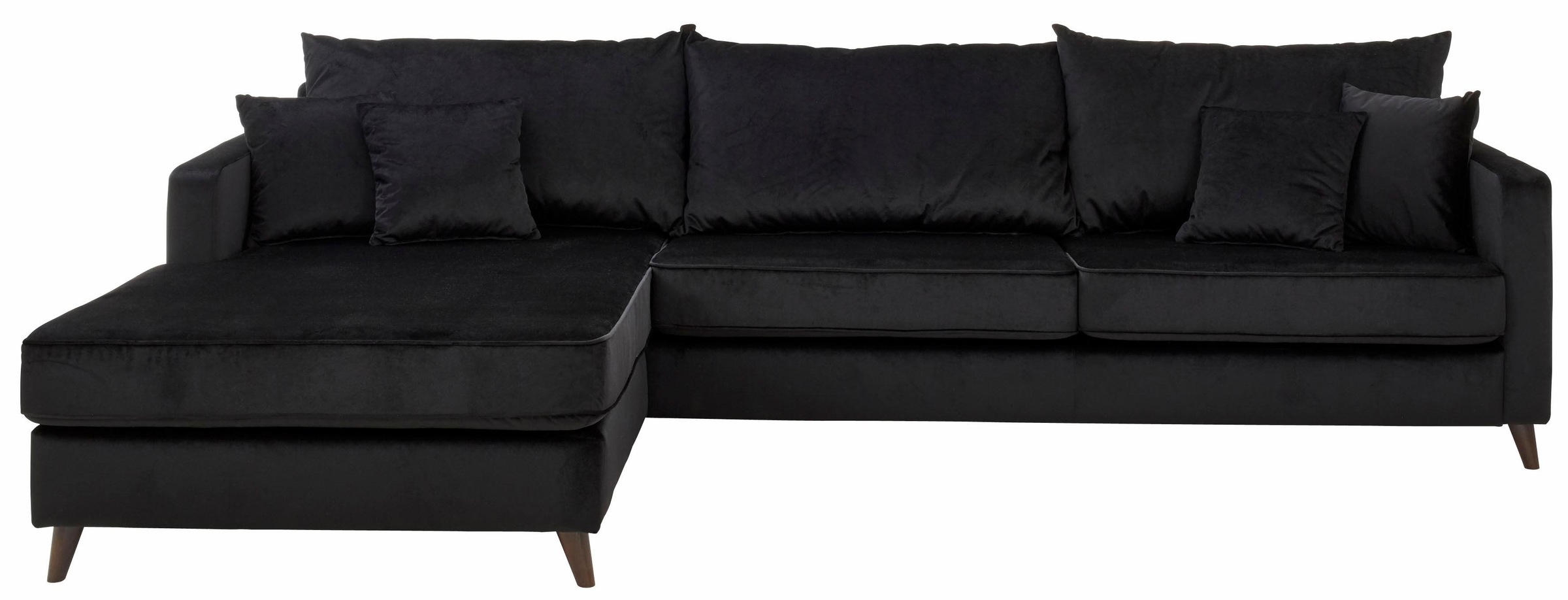 Guido Maria Kretschmer Home&Living Ecksofa »Renesse L-Form«, lose Kissen, Keder an Sitzkissen