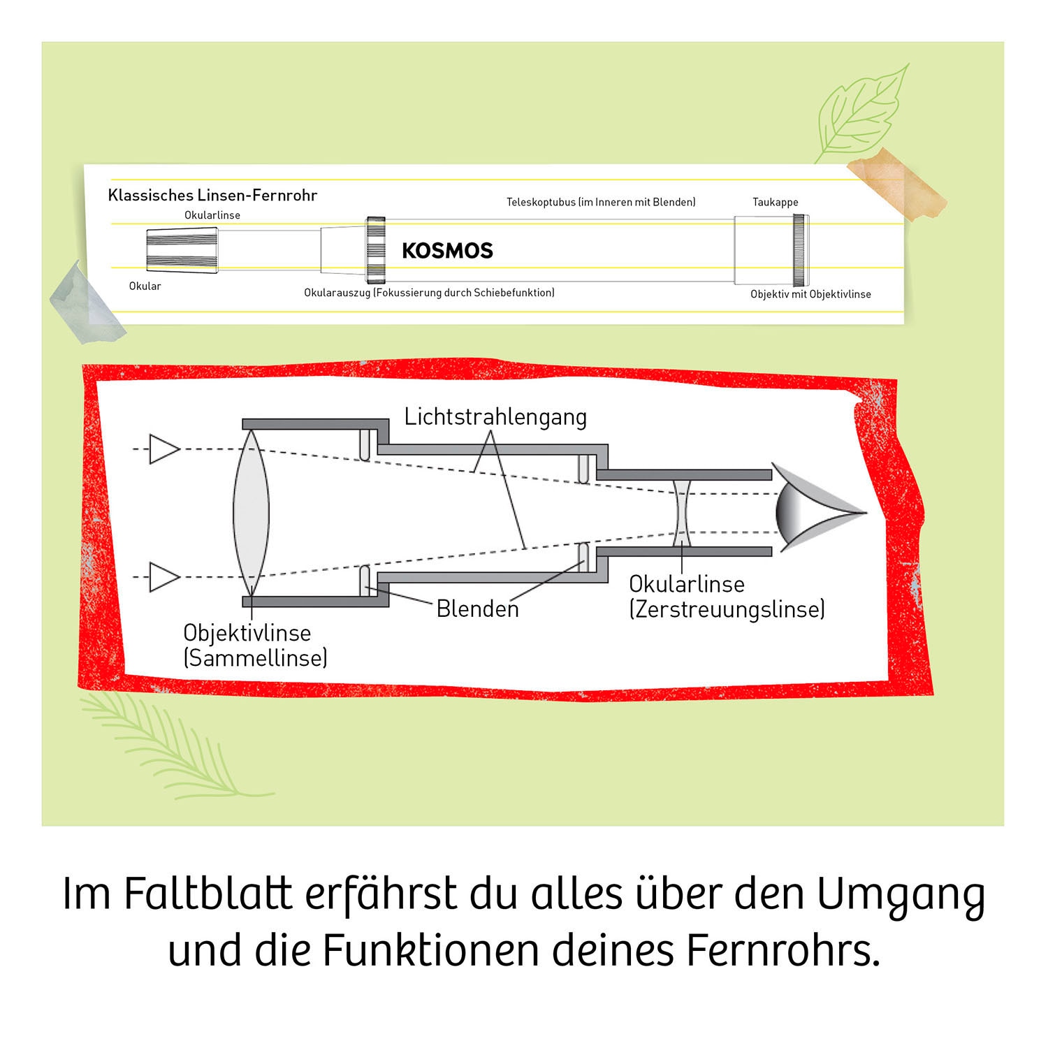 Kosmos Fernrohr »Entdecke deine Welt«
