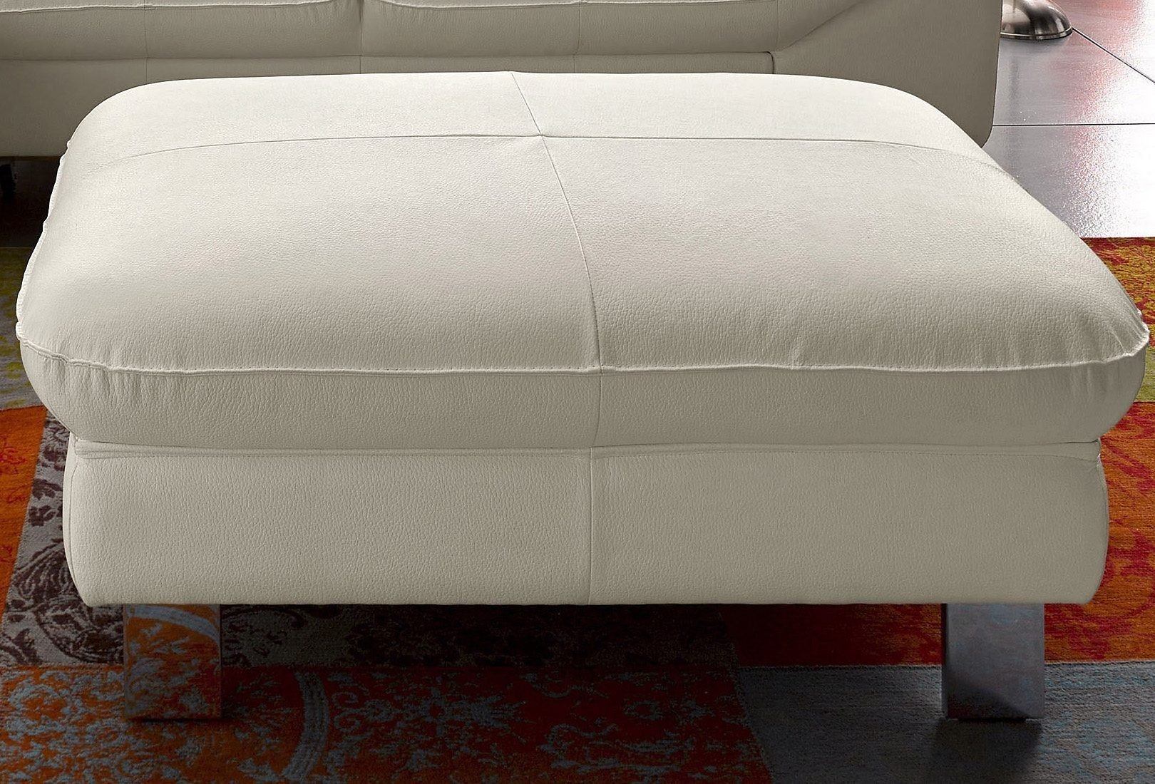 COTTA Polstergarnitur »Driver L-Form«, (Set), Set bestehend aus: Ecksofa mit Kopfteilverstellung & Hocker