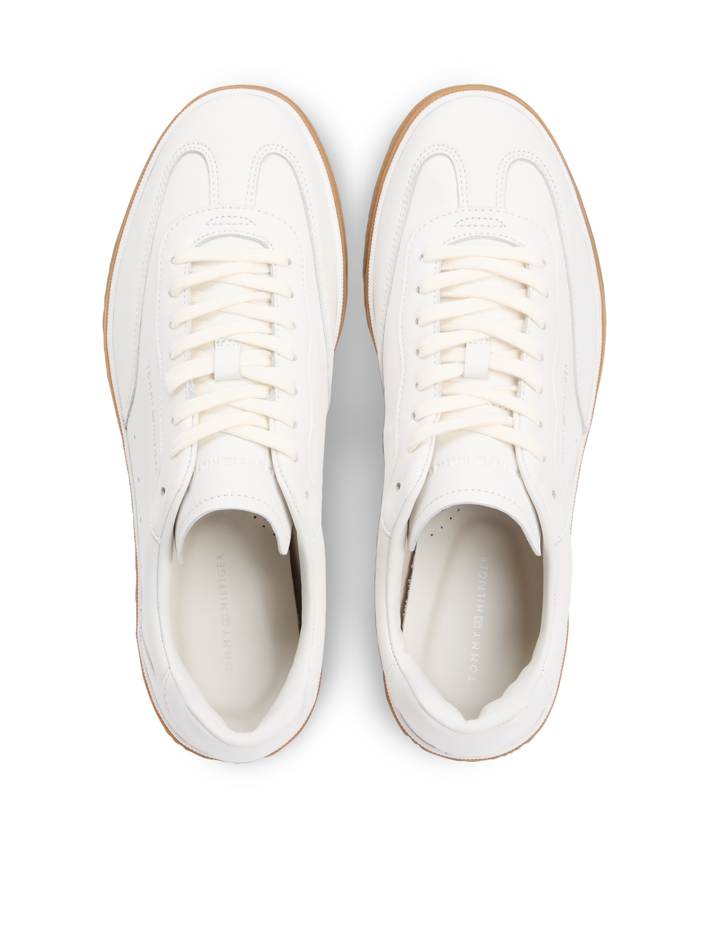 Tommy Hilfiger Sneaker »TH LO LUX  LTH«  Freizeitschuh, Halbschuh, Schnürschuh mit honigfarbener Laufsohle