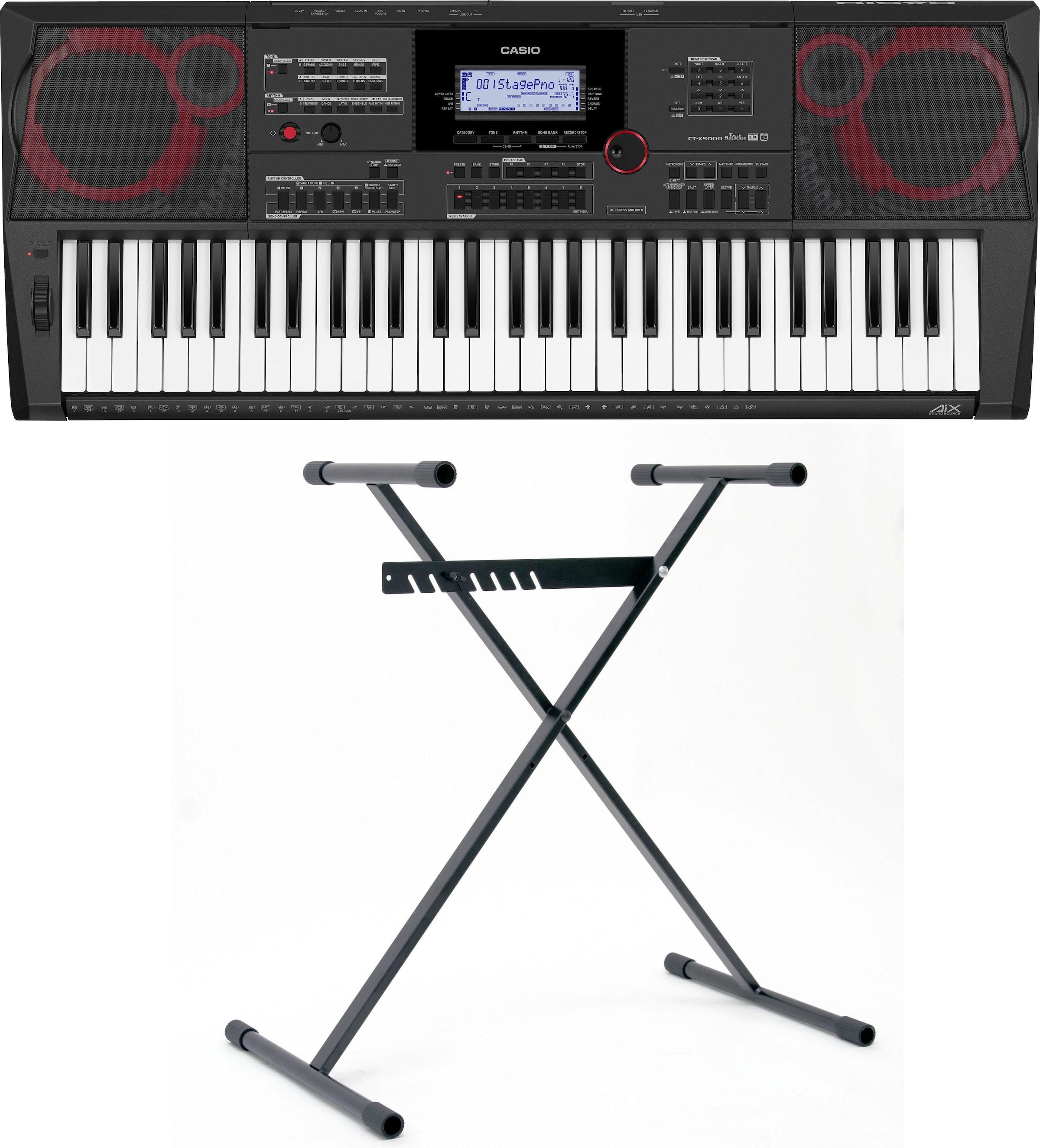 CASIO Home-Keyboard »CT-X5000«, inklusive Keyboardstativ