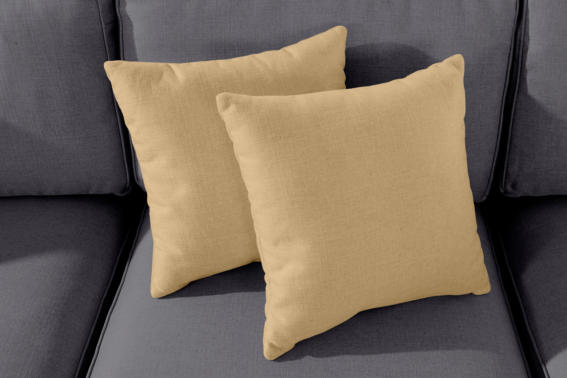Home affaire Ecksofa »Broughton L-Form«, weicher Sitzkomfort, incl. 4 Zierkissen, Keder