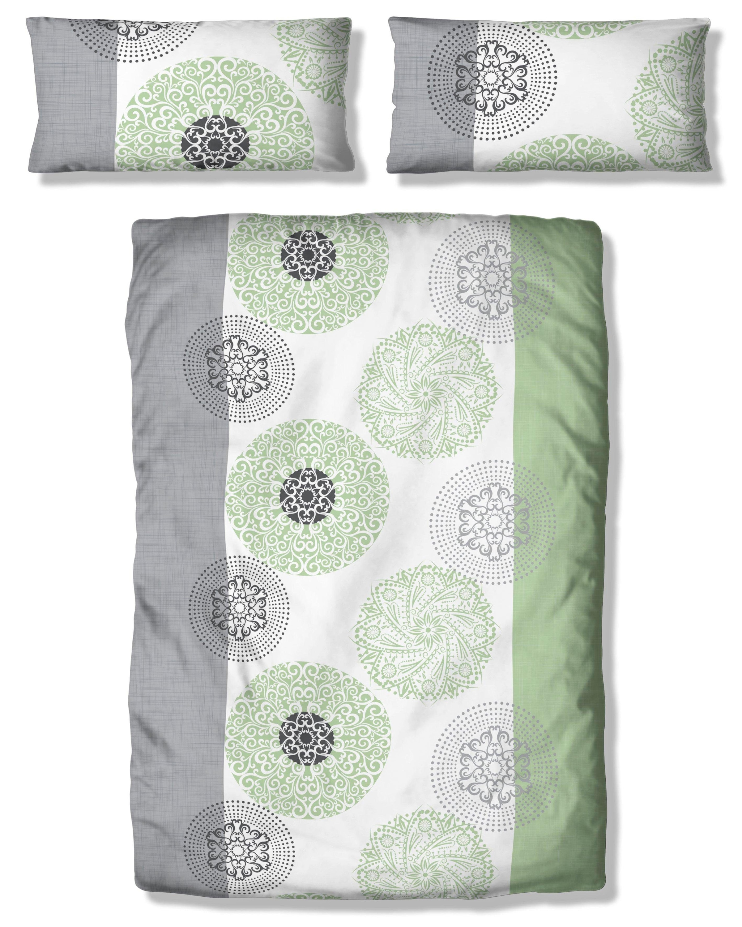 OTTO home Bettwäsche »Cison in Gr. 135x200 oder 155x220 cm« 2 florale Bettwäsche aus Baumwolle
